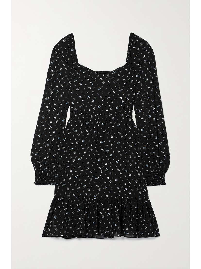 MICHAEL MICHAEL KORS Floral-print Recycled Crepe De Chine Mini Dress