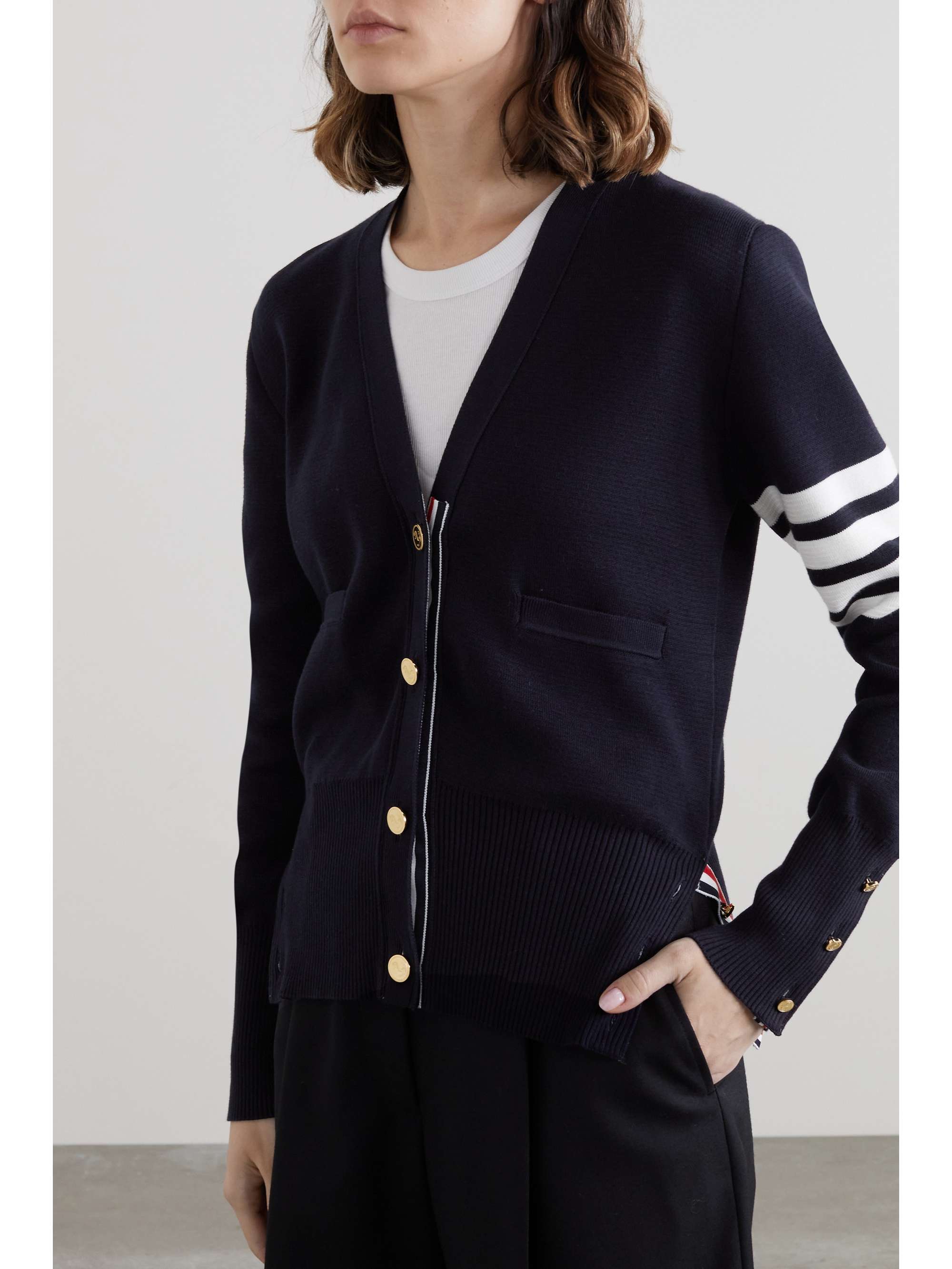 thom browne cotton cardigan