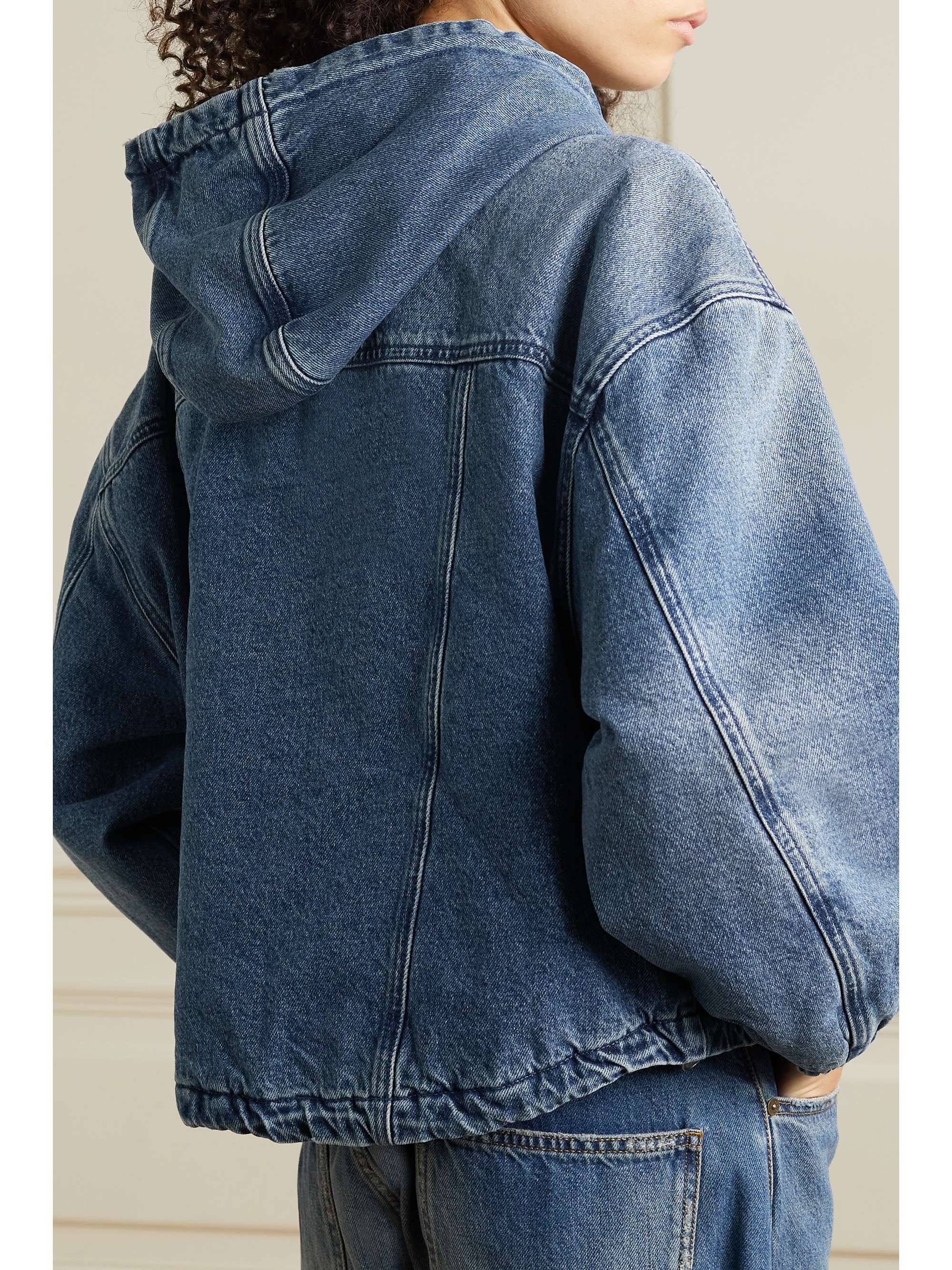 denim zip up jacket