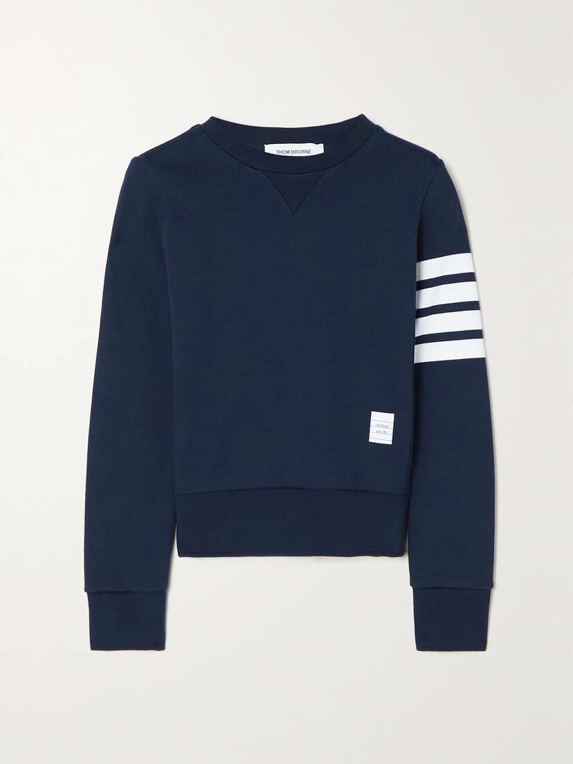 Thom Browne Striped Cotton-jersey Sweatshirt