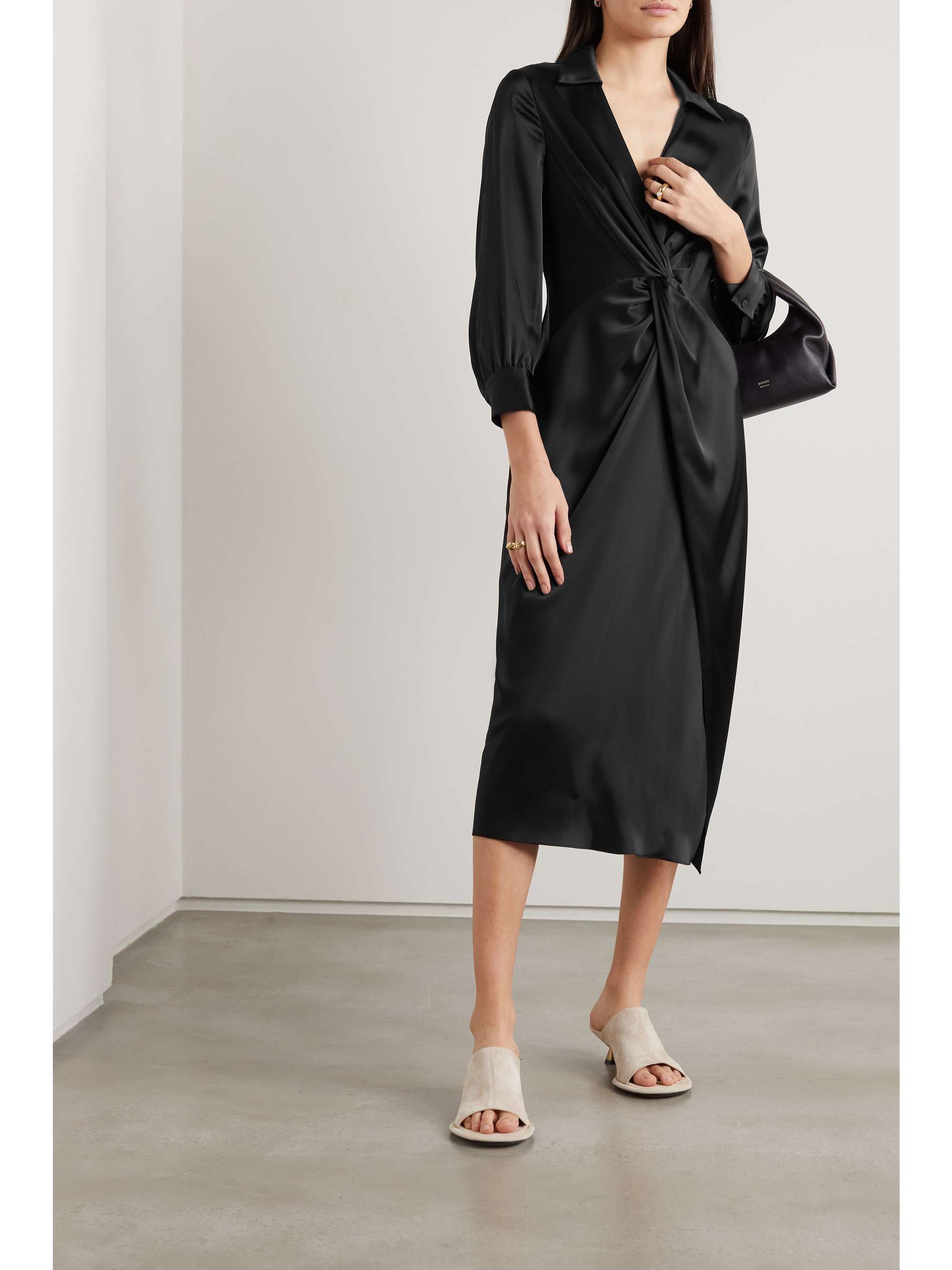 hope split puff dress