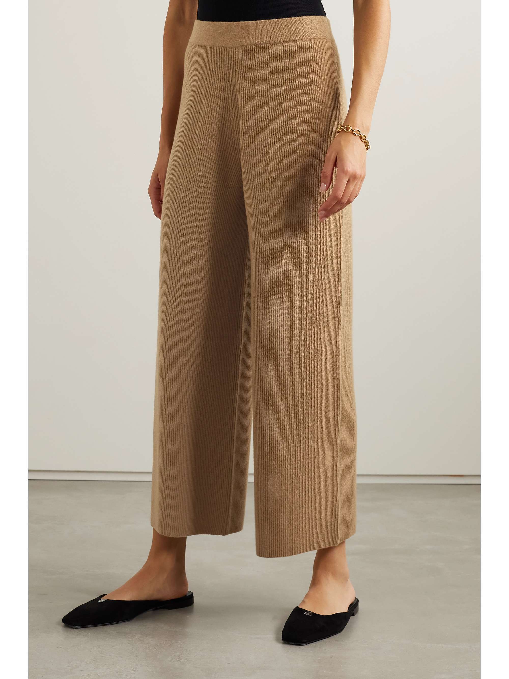 cashmere-blend wide-leg pants | THEORY 