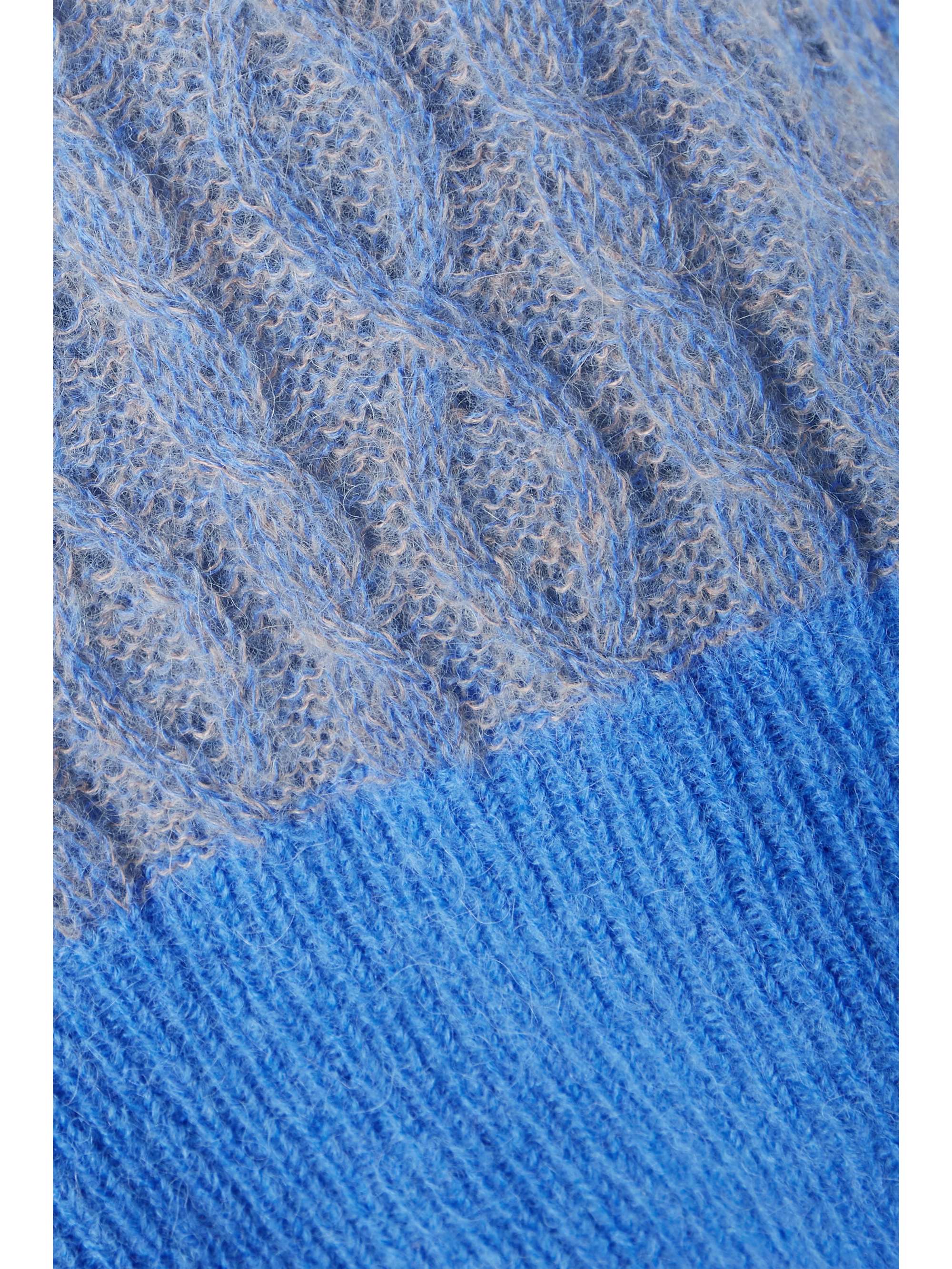 VERONICA BEARD Riola two-tone cable-knit sweater