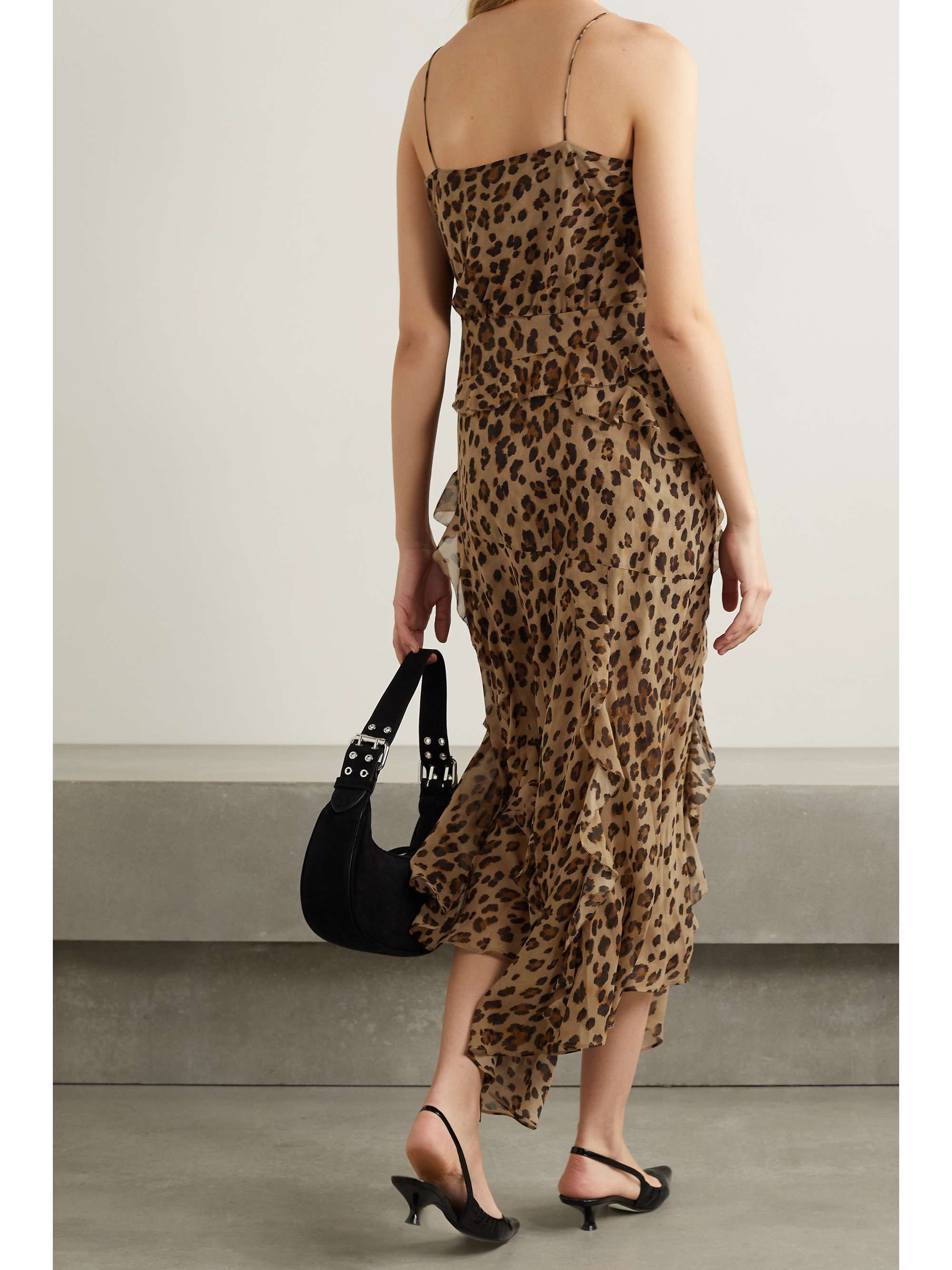 veronica beard leopard dress