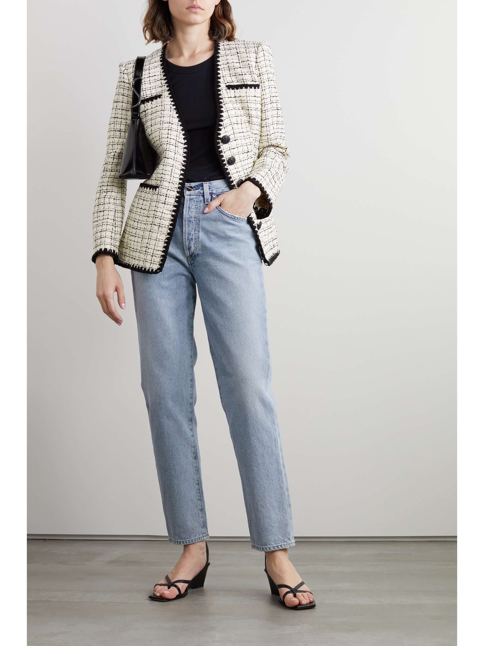 veronica beard gingham blazer