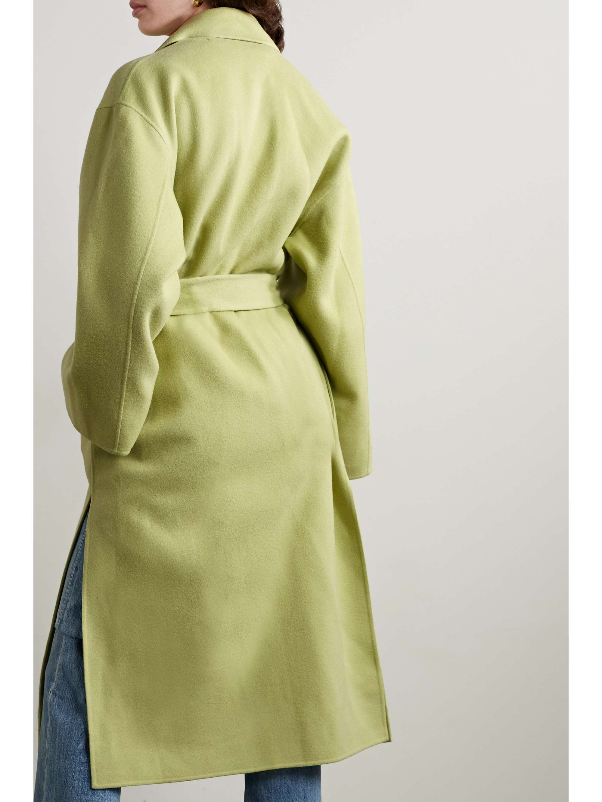 theory wool cashmere rounded coat