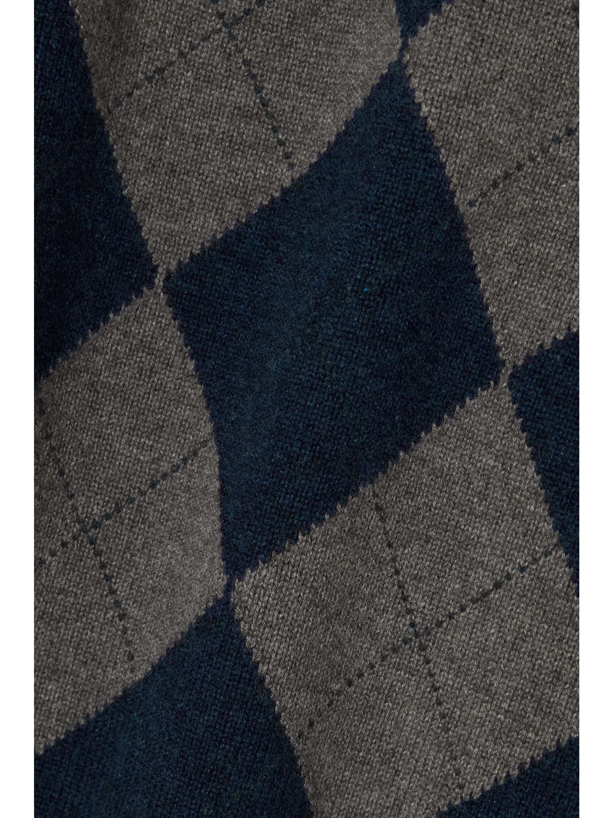 PURDEY Argyle cashmere sweater