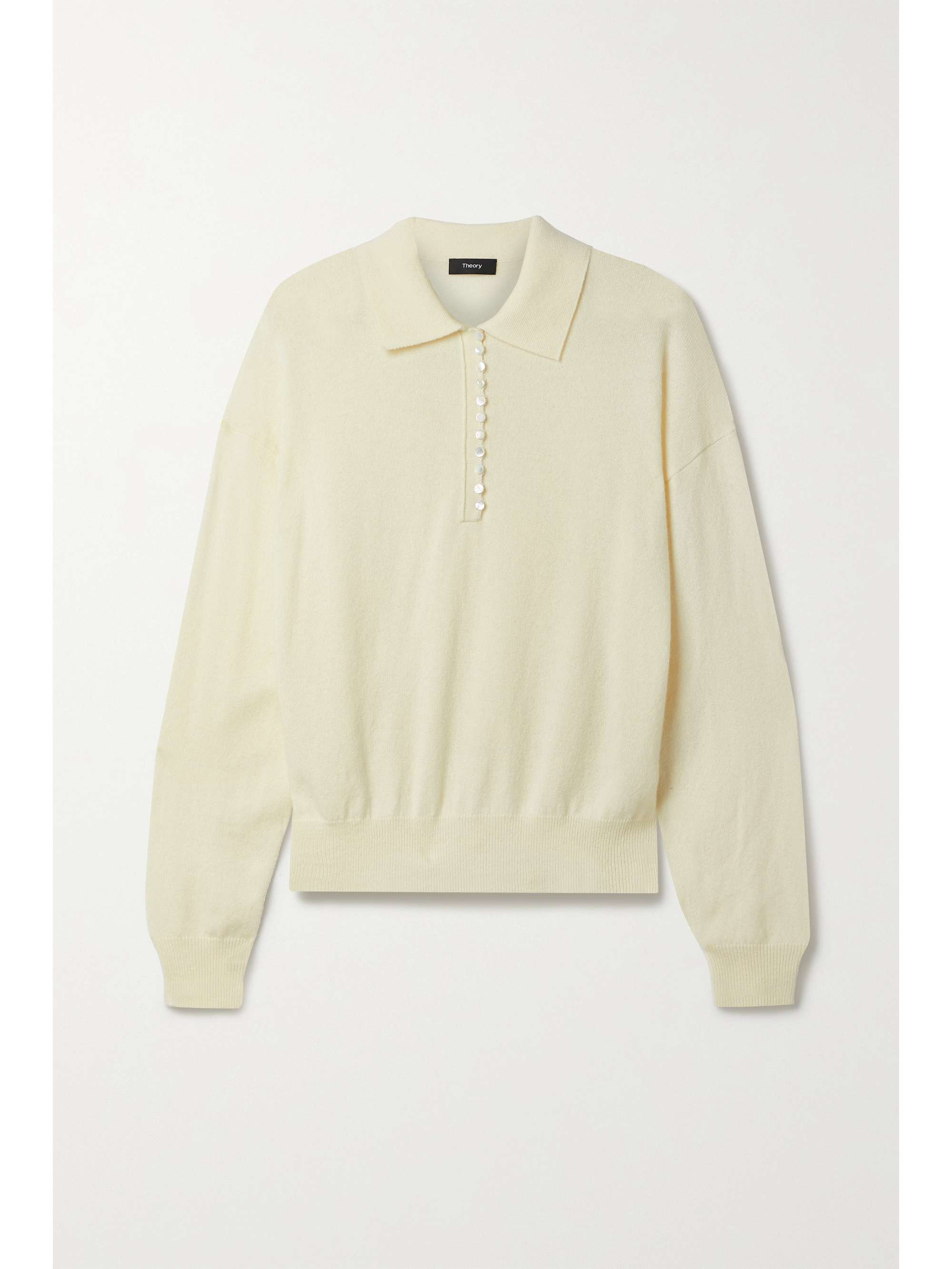 Ivory Cashmere sweater | THEORY | NET-A 