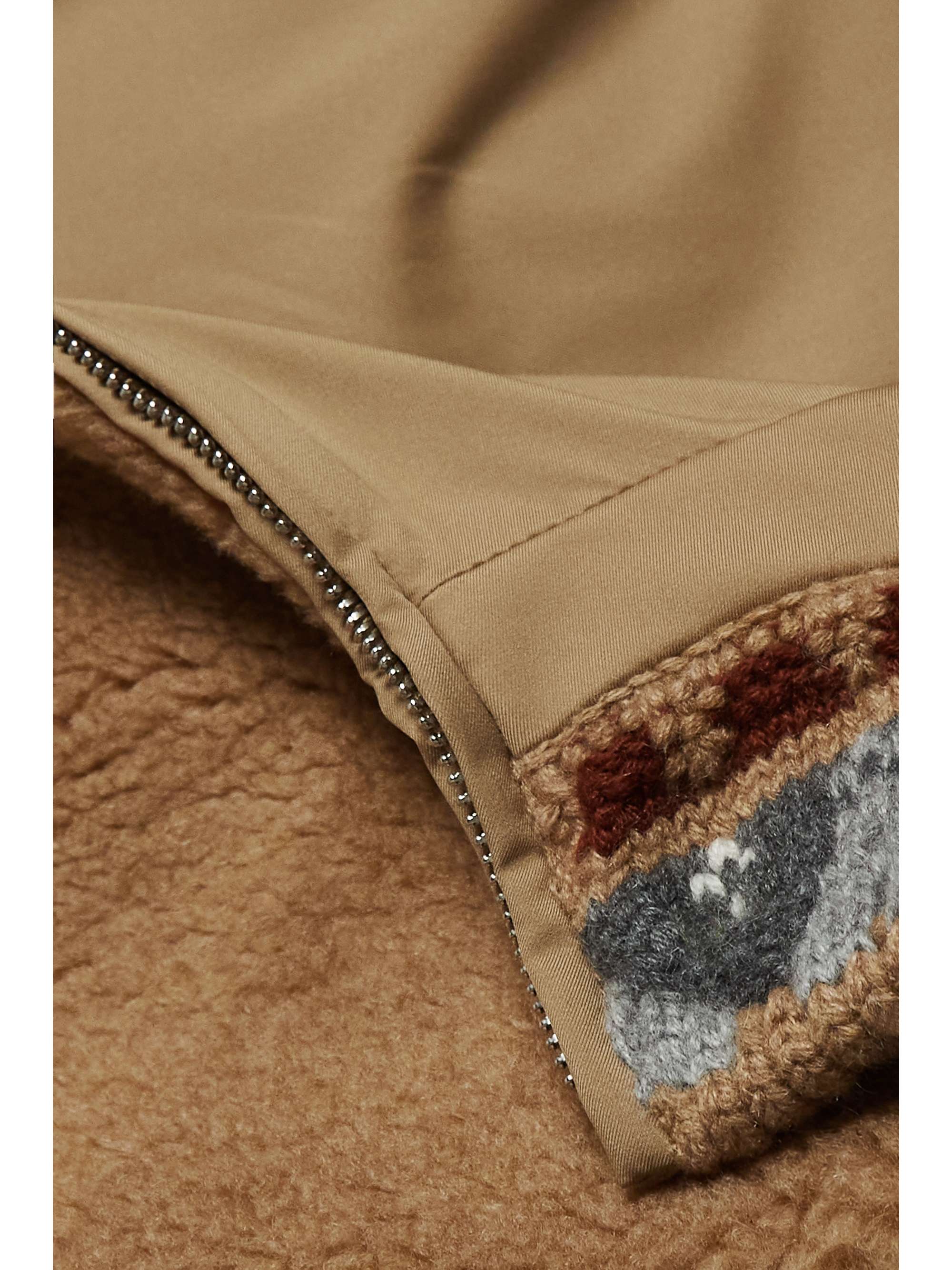 LORO PIANA Maurer reversible hooded cashmere and silk-blend fleece and nylon padded vest
