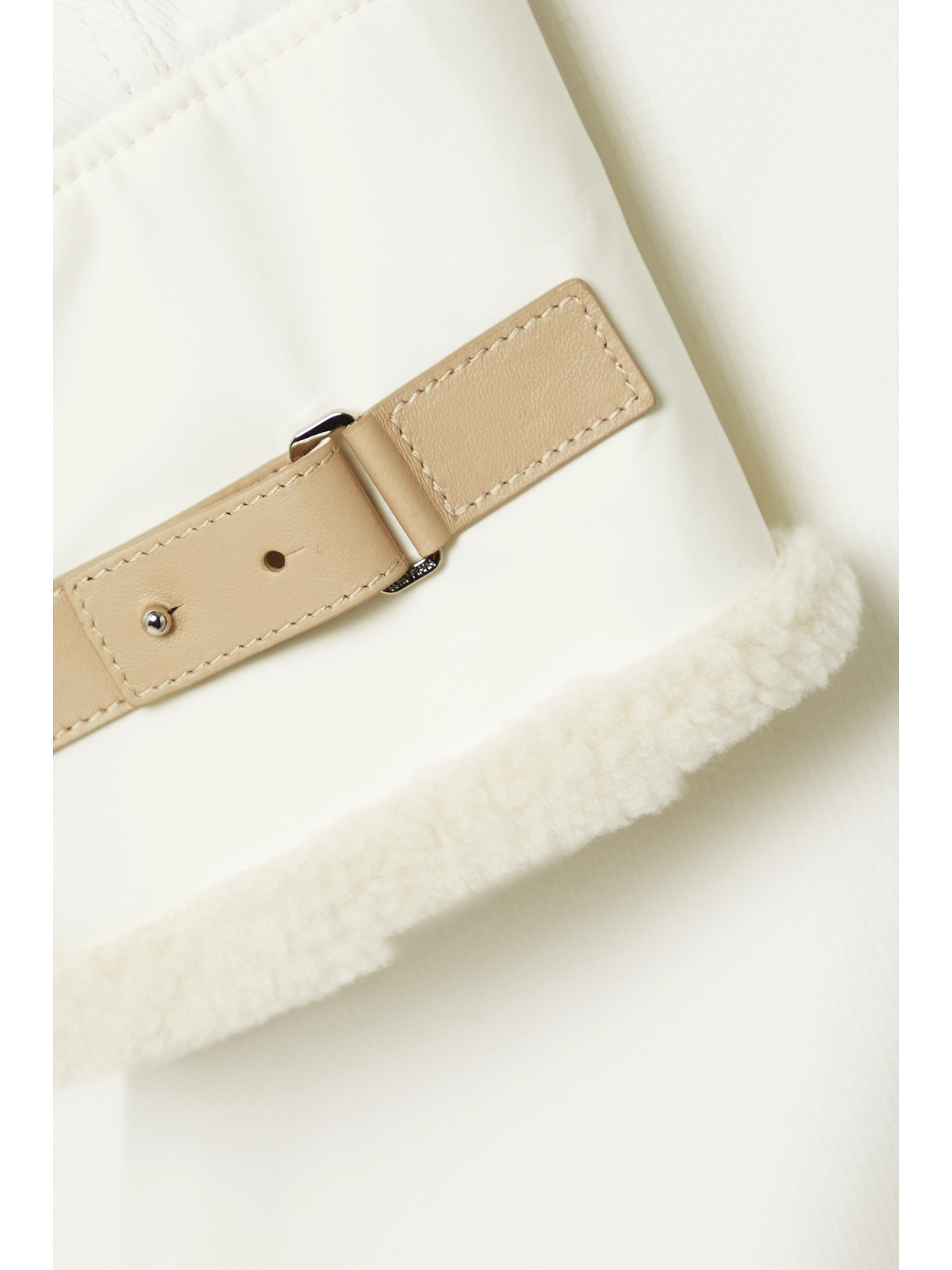 Loro Piana Andes Faux Shearling-lined Cotton-blend Twill Straight-leg Pants In White