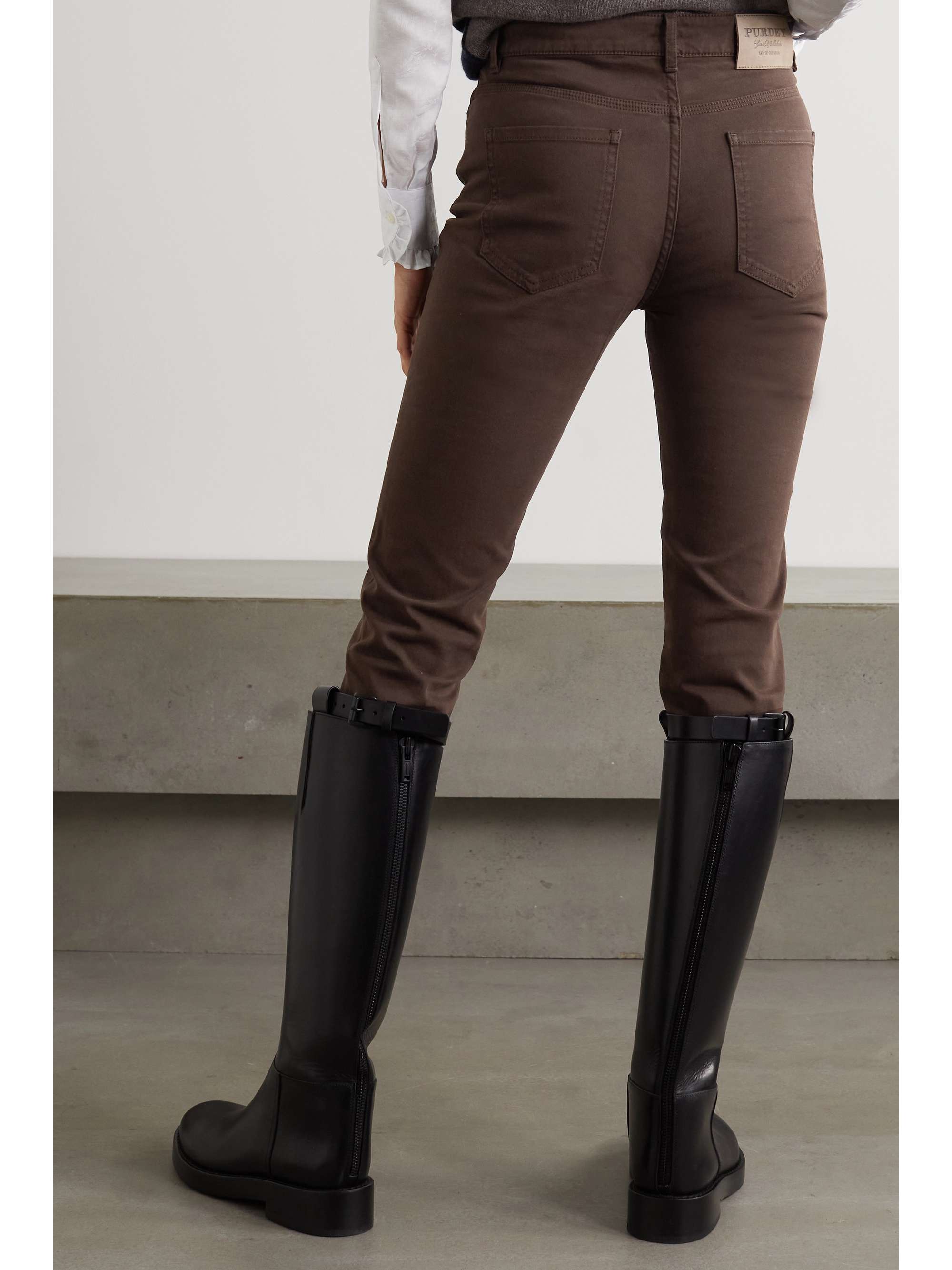 PURDEY Mid-rise slim-leg jeans