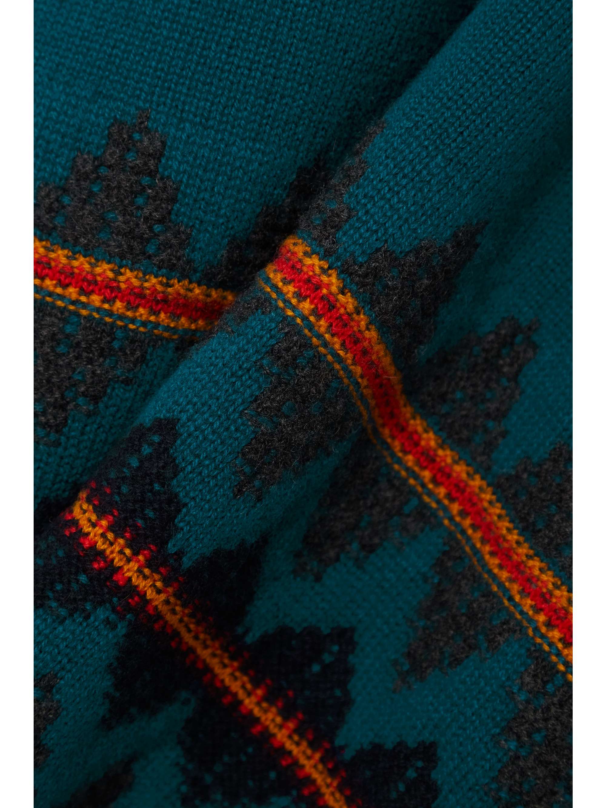 LORO PIANA Eufrasia jacquard-knit cashmere turtleneck sweater