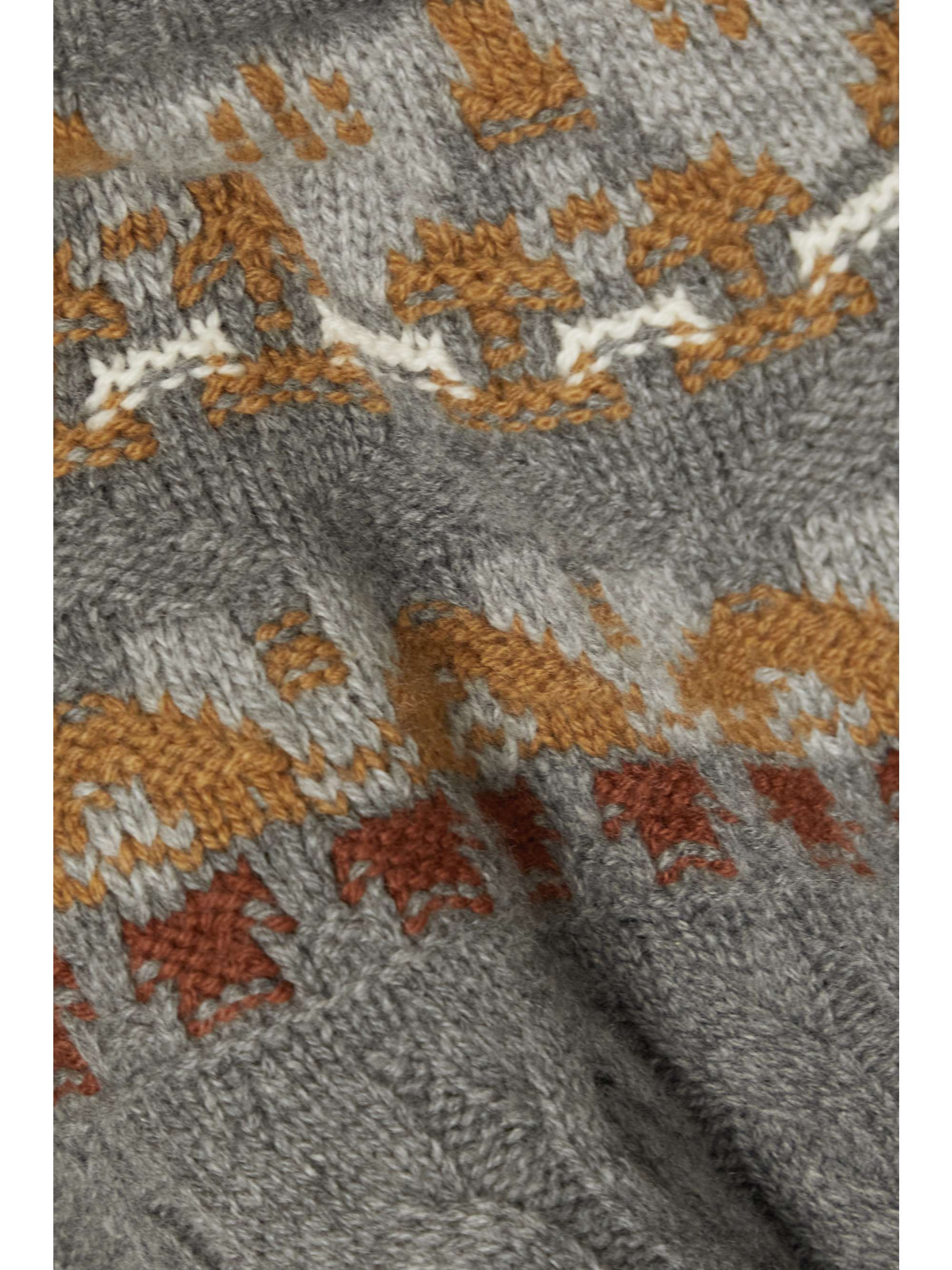 LORO PIANA Achillea Fair Isle cable-knit cashmere sweater