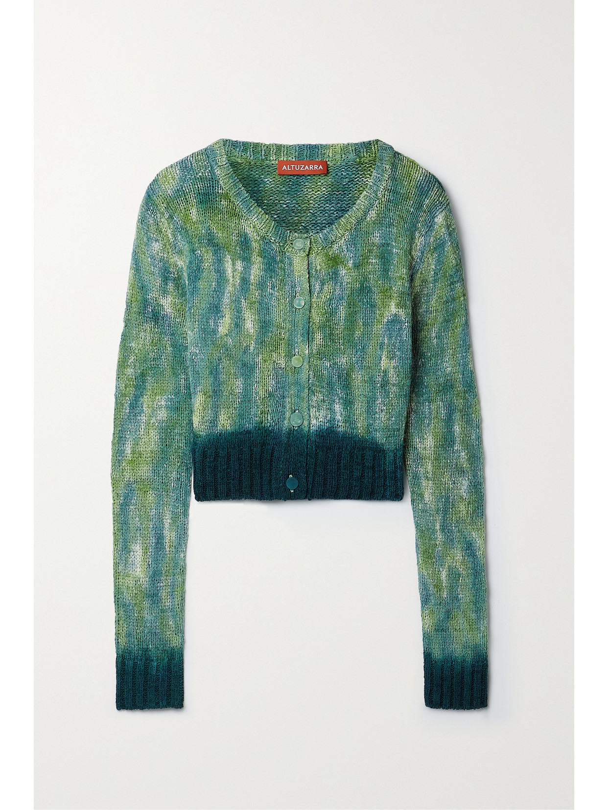 Altuzarra Stiles Cropped Silk Cardigan