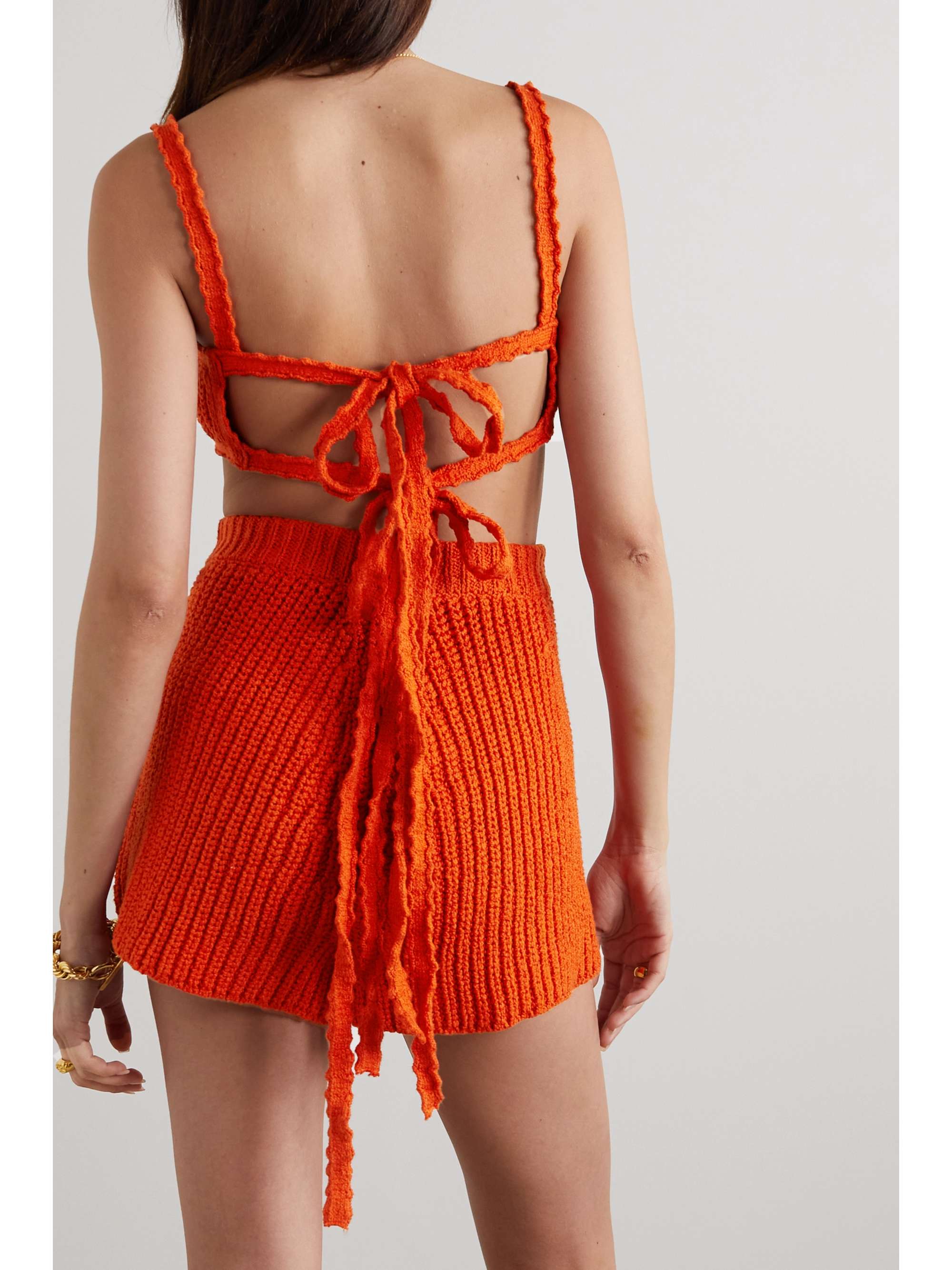 ALANUI Caribbean Vibes ribbed cotton bralette