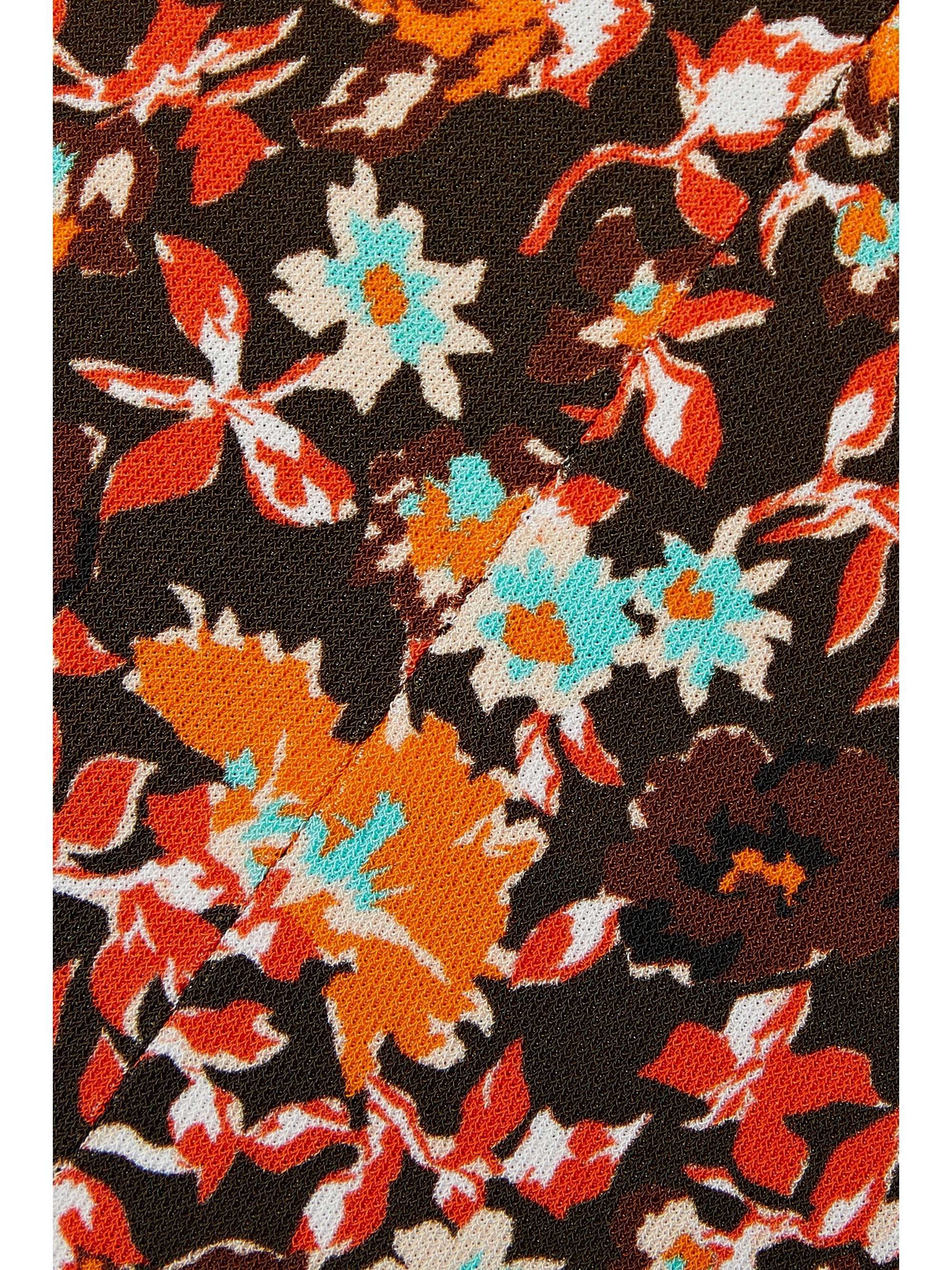 VICTORIA BECKHAM Cutout floral-print jersey top