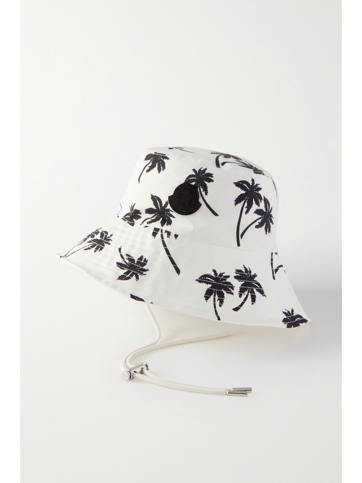 Moncler Palm Tree Print Bucket Hat In White