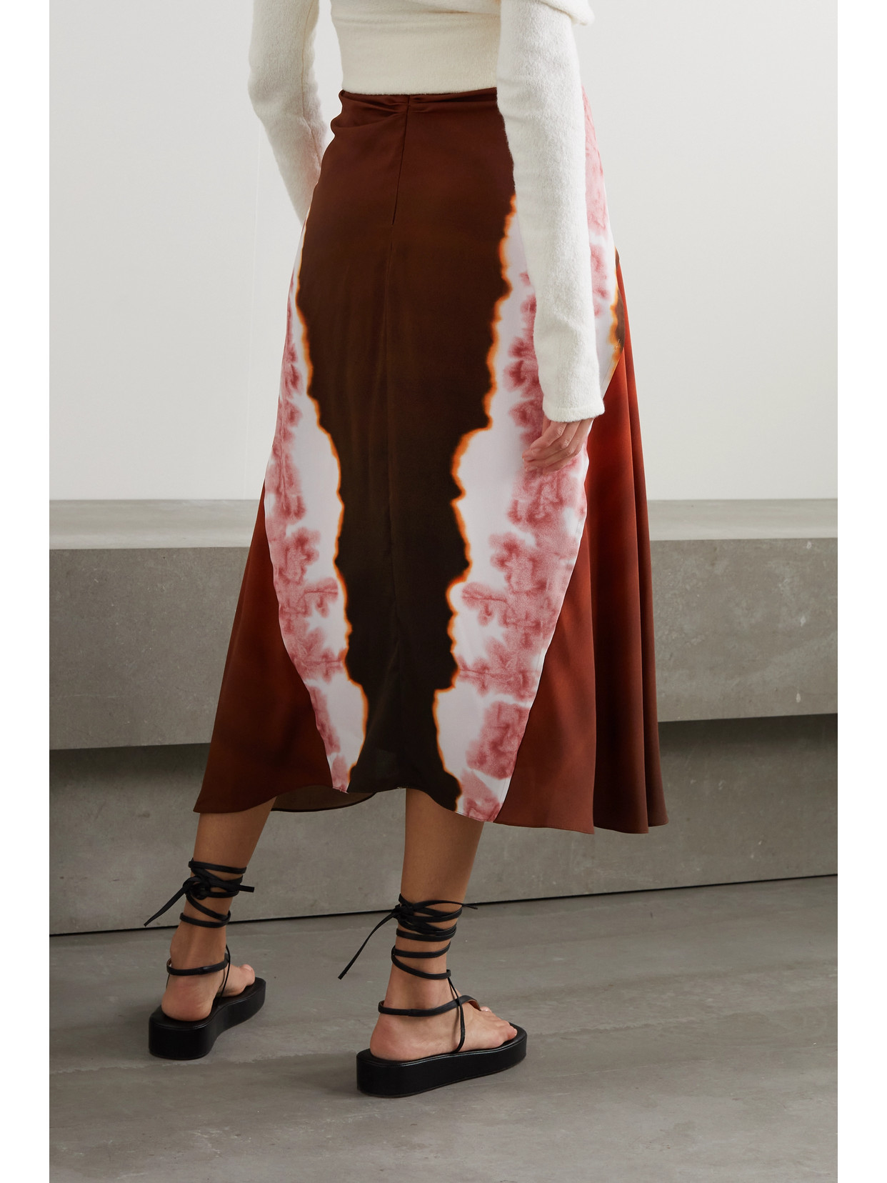 Kalliope Draped Tie-Dyed Midi