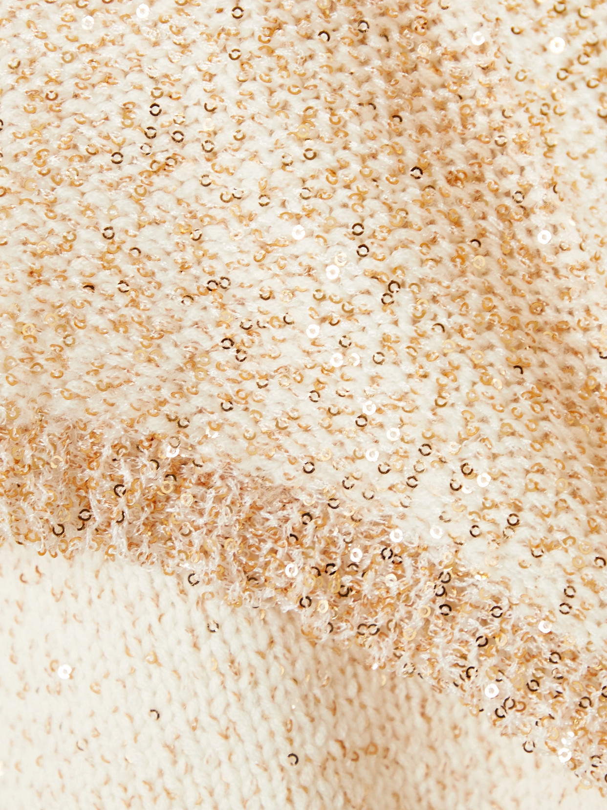 Melitta Cropped Sequin-Embellished Knitted Turtleneck Sweater