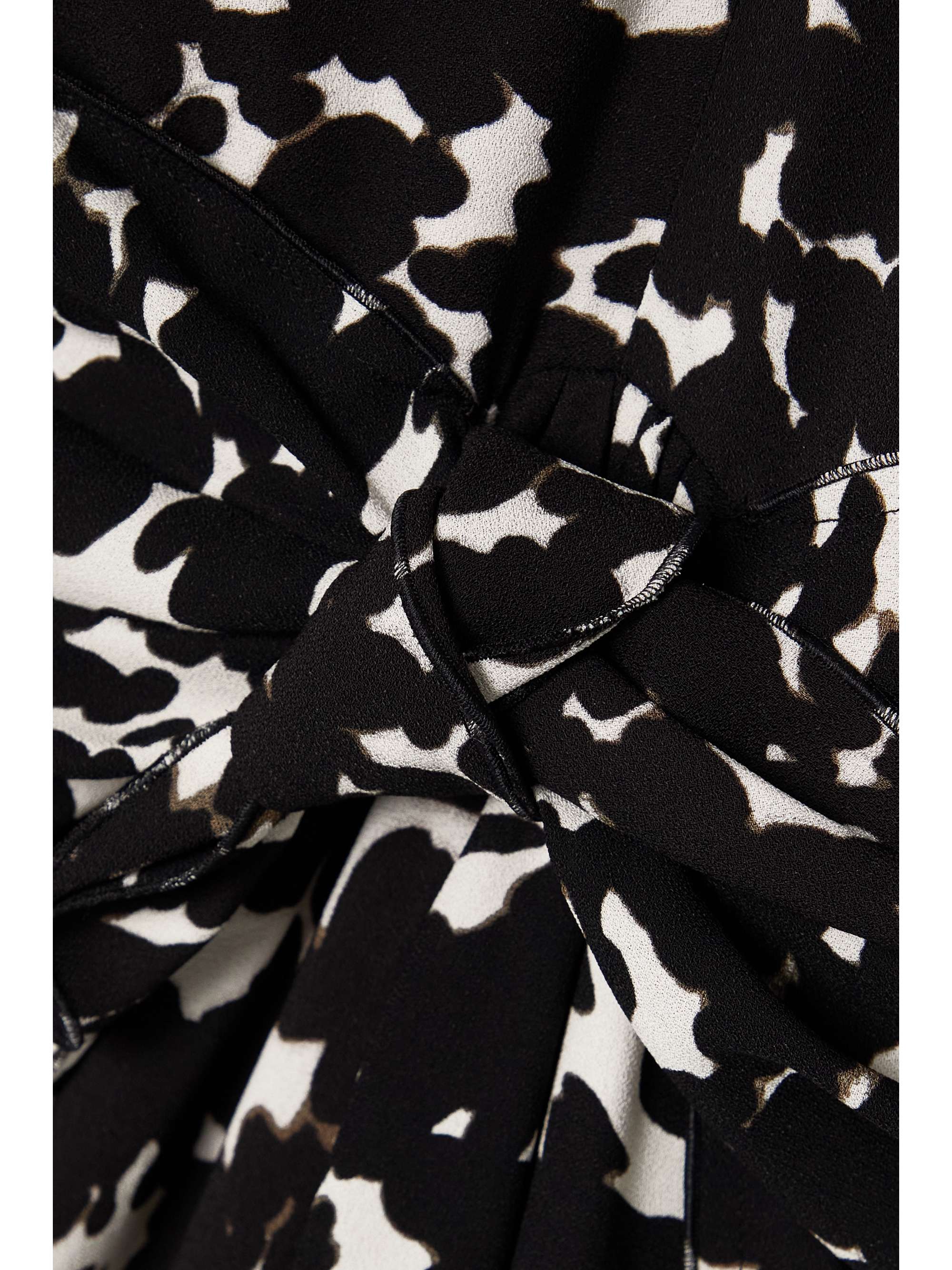 ALTUZARRA Adikia asymmetric knotted printed crepe midi dress