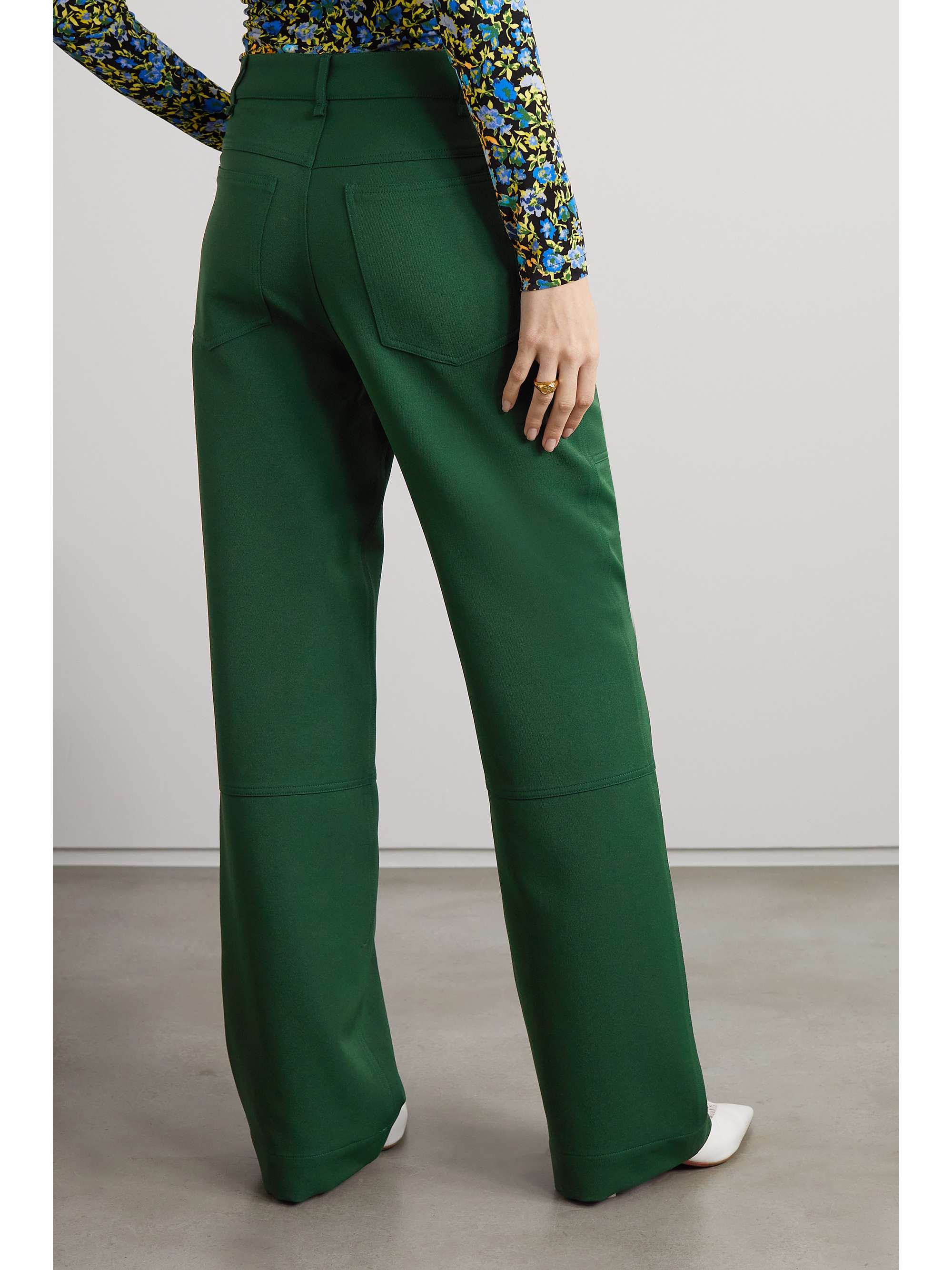 victoria beckham green pants