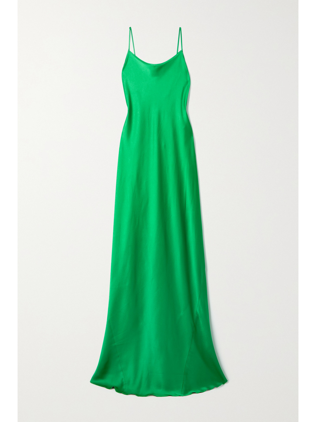 VICTORIA BECKHAM OPEN-BACK SATIN GOWN