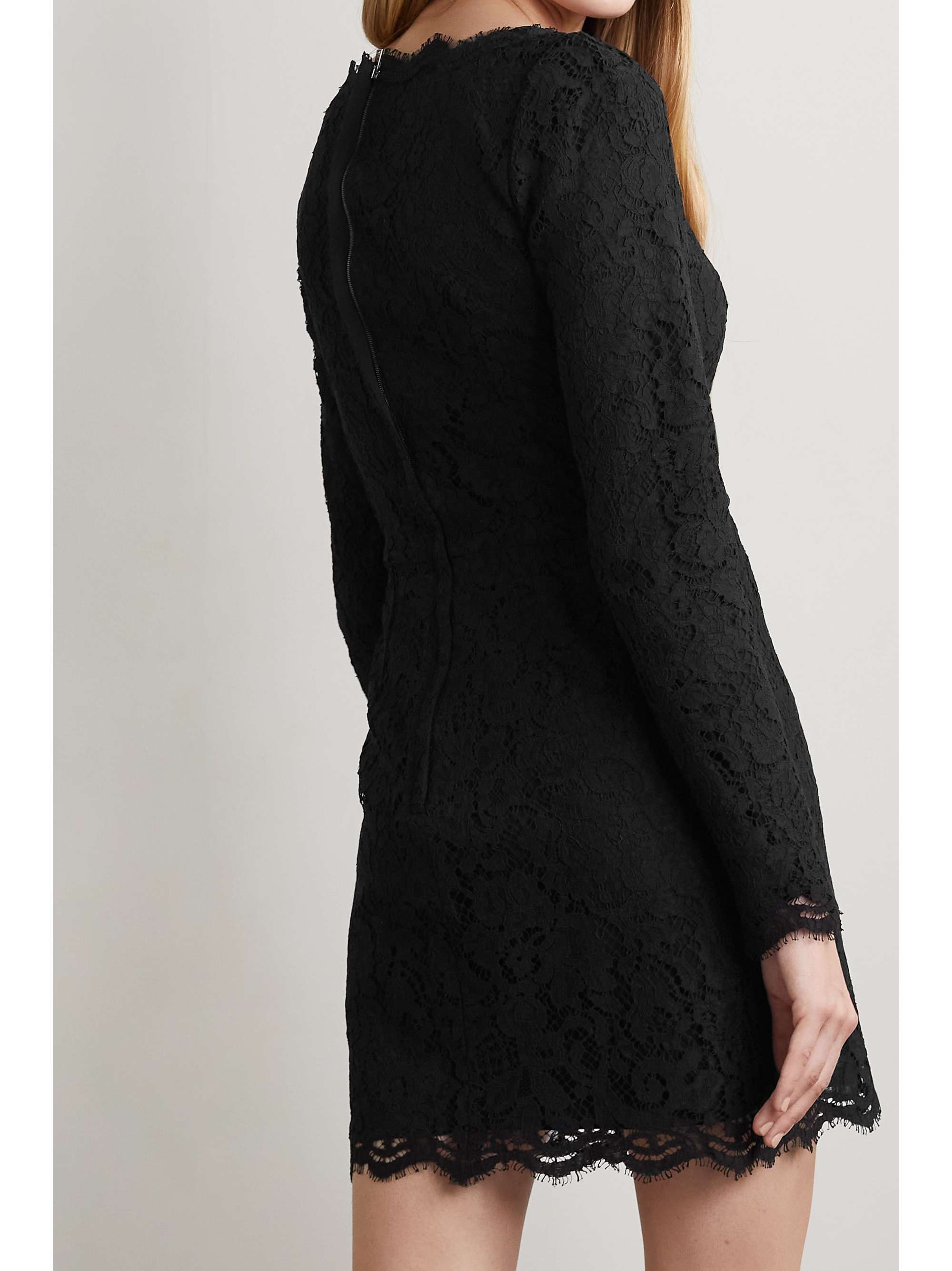DOLCE&GABBANA Cotton-blend lace mini dress