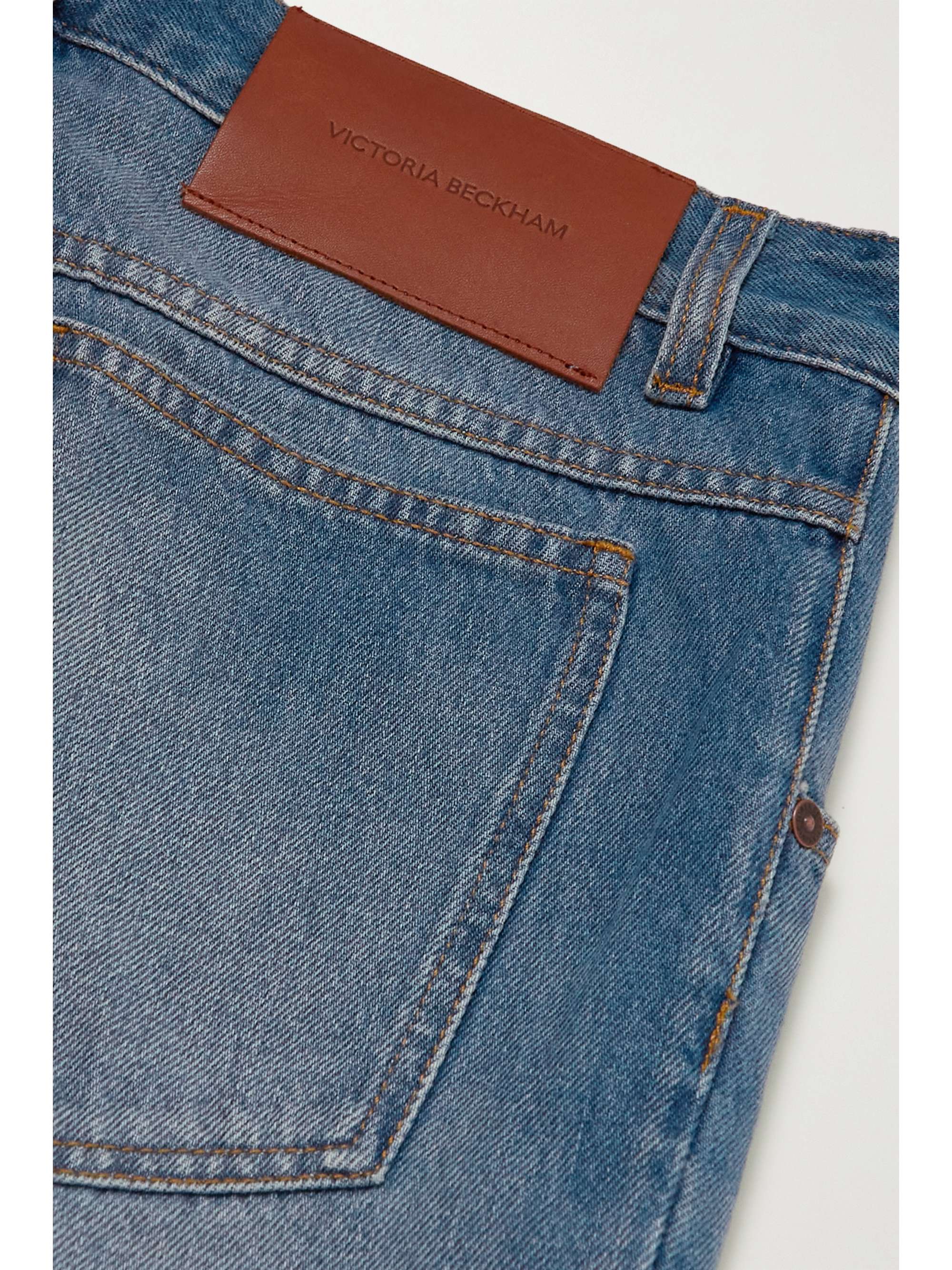 VICTORIA BECKHAM Serge two-tone mid-rise wide-leg jeans