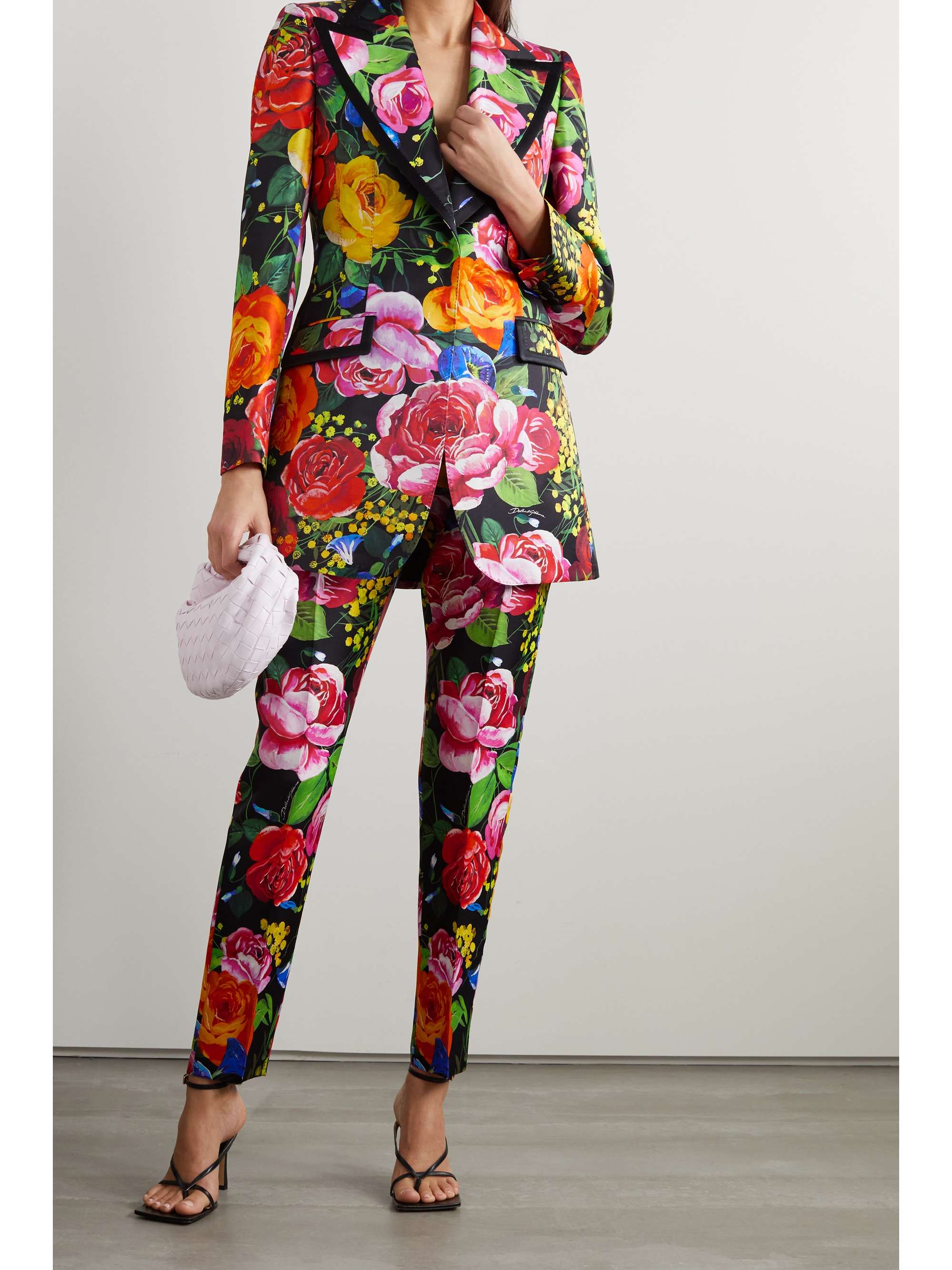 DOLCE & GABBANA Floral-print silk-blend satin blazer | NET-A-PORTER DOLCE & GABBANA Floral-print silk-blend satin blazer | NET-A-PORTER