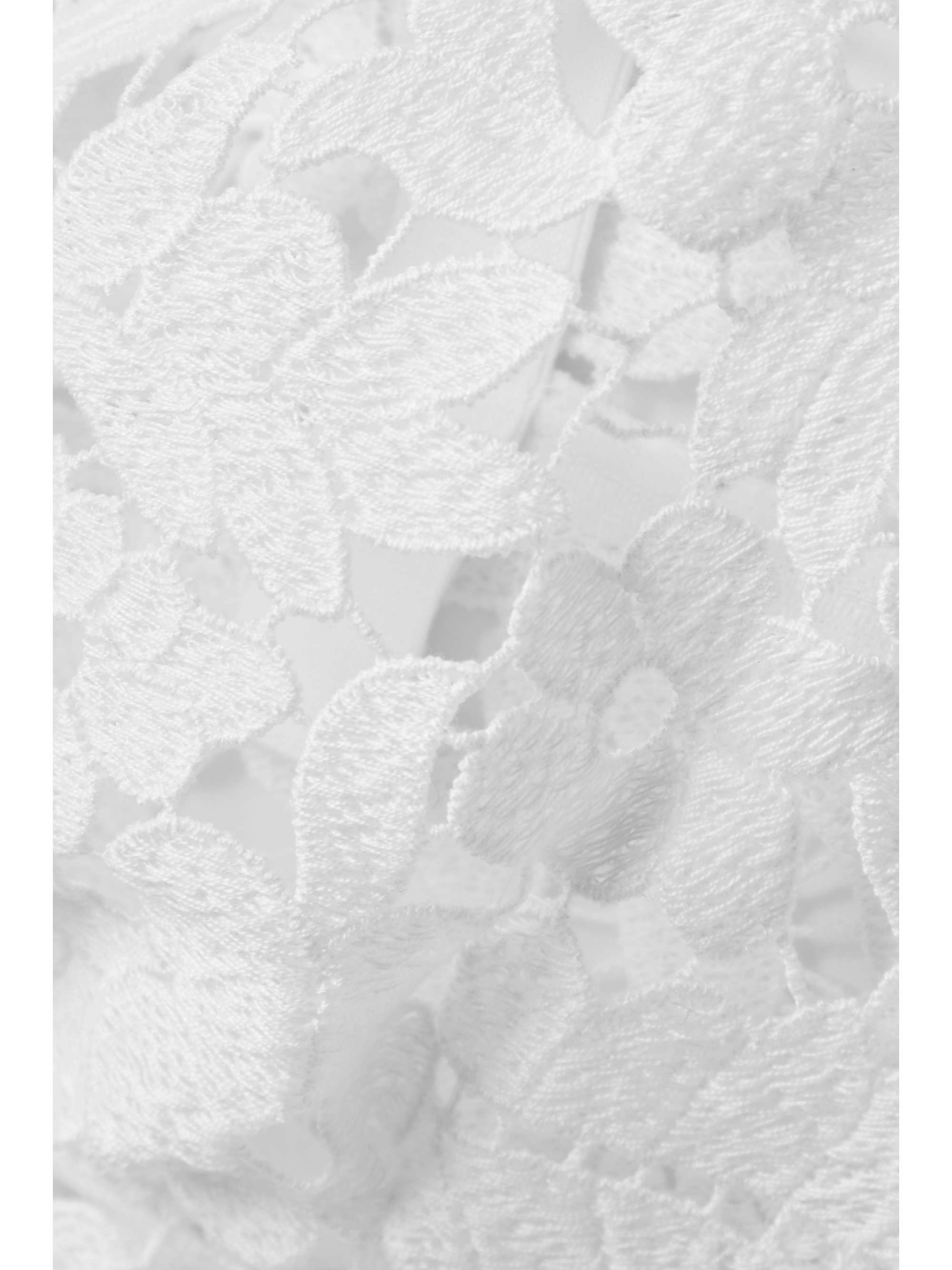 DOLCE&GABBANA Cropped linen-blend corded lace top