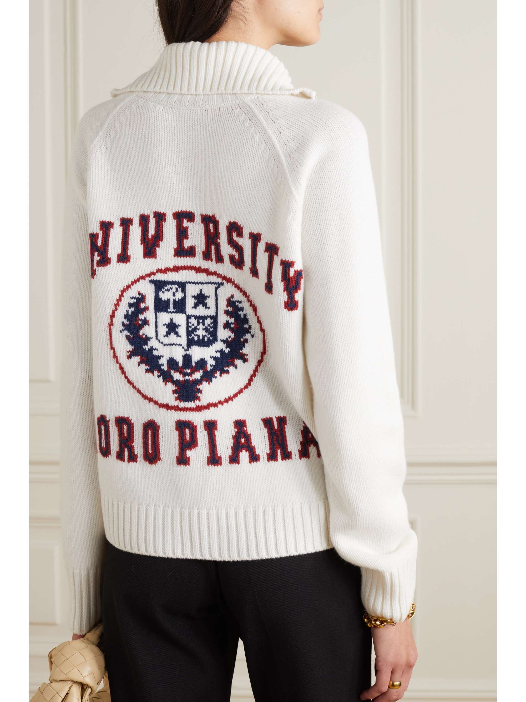 LORO PIANA Intarsia cashmere sweater