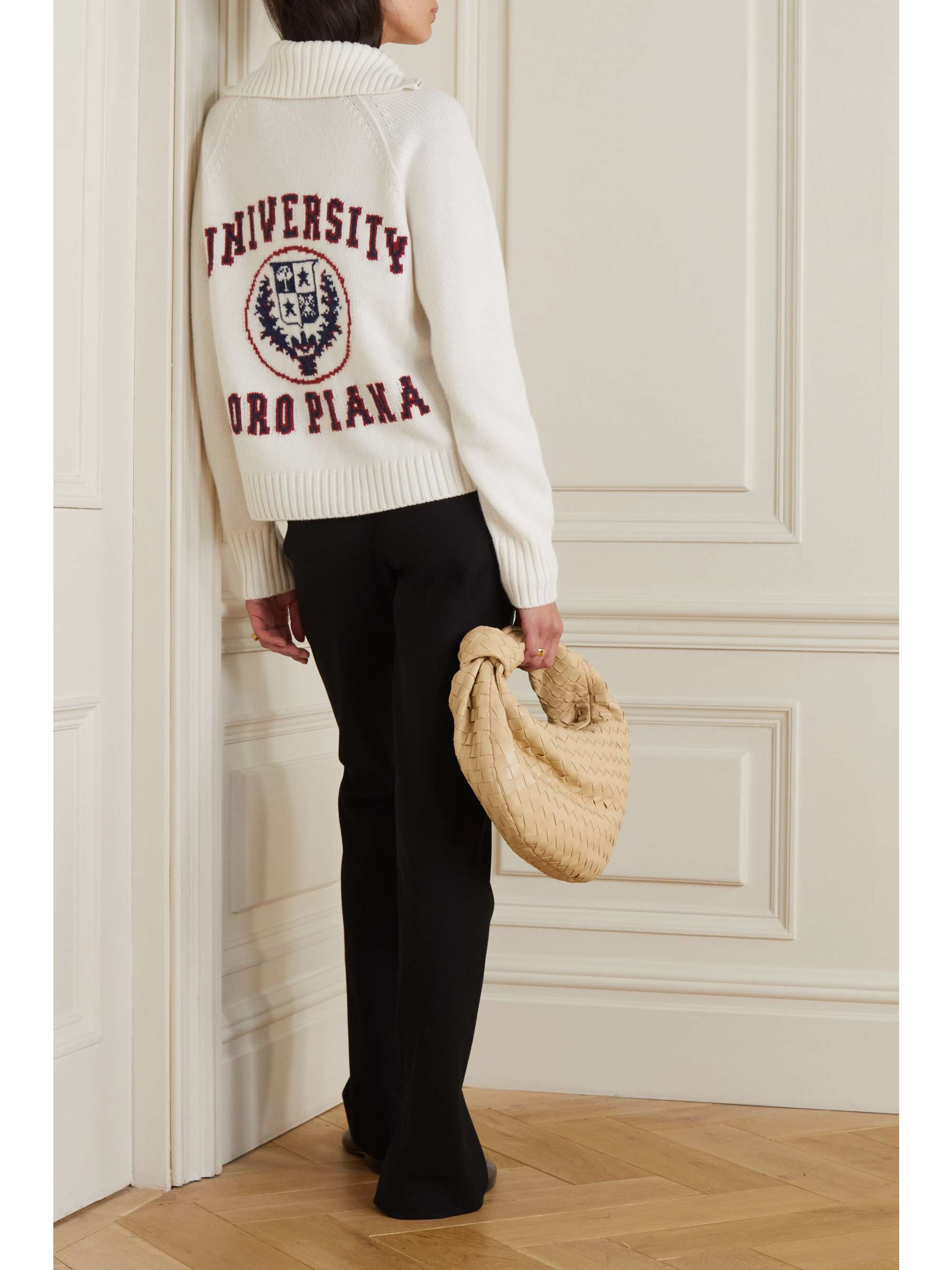 LORO PIANA Intarsia cashmere sweater