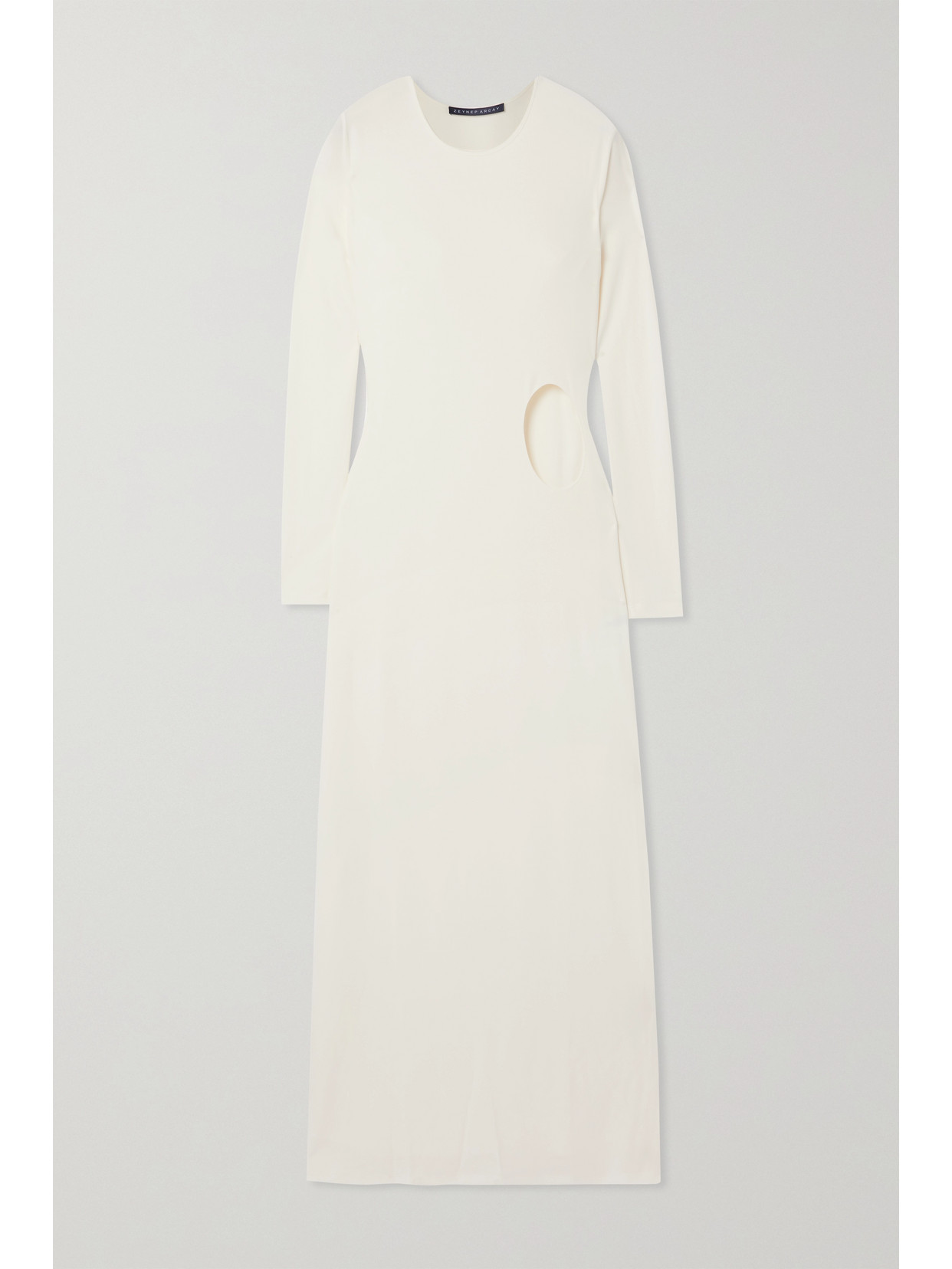 Zeynep Arçay Cutout Jersey Maxi Dress - Off-white