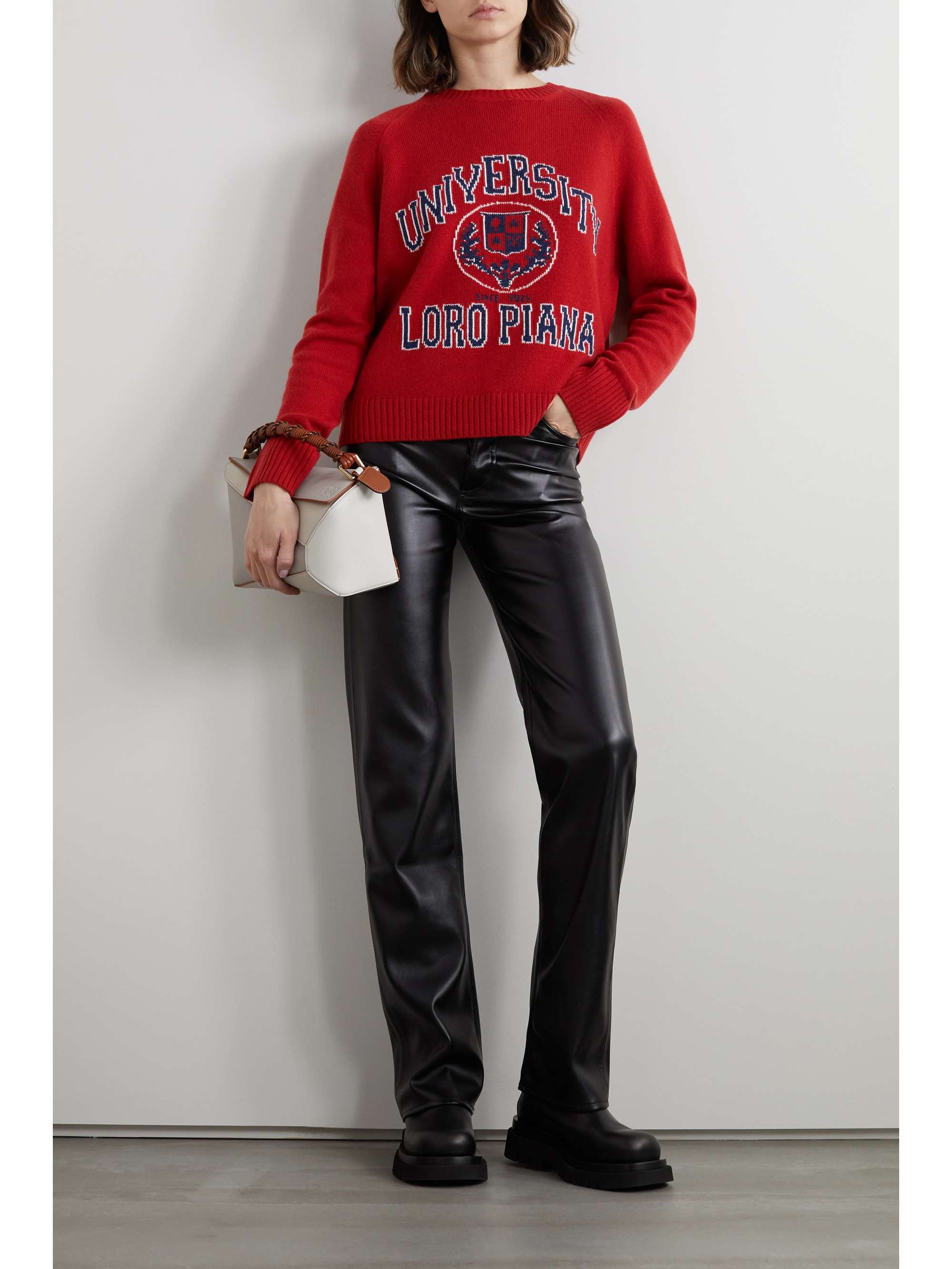 LORO PIANA Intarsia cashmere sweater