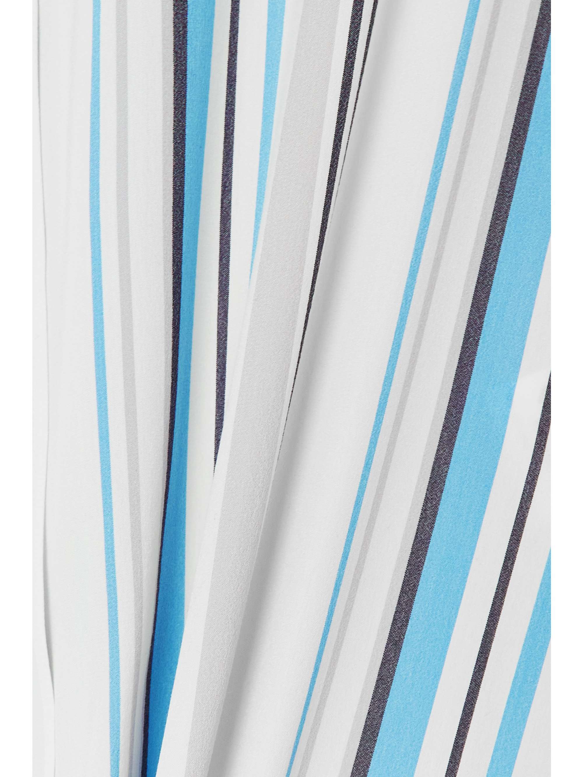 LORO PIANA Striped silk crepe de chine shirt