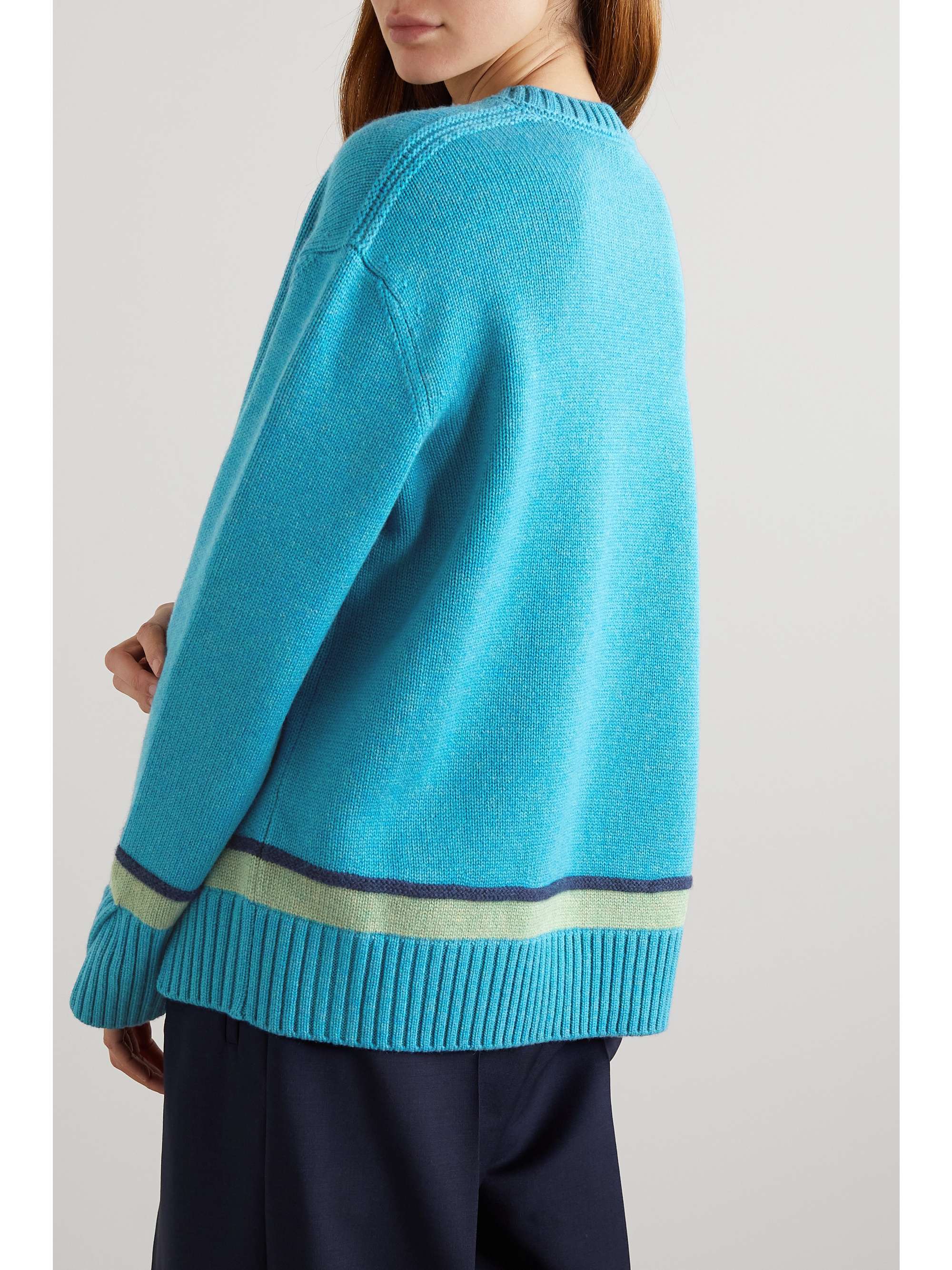LORO PIANA Kaschmirpullover mit Streifen
