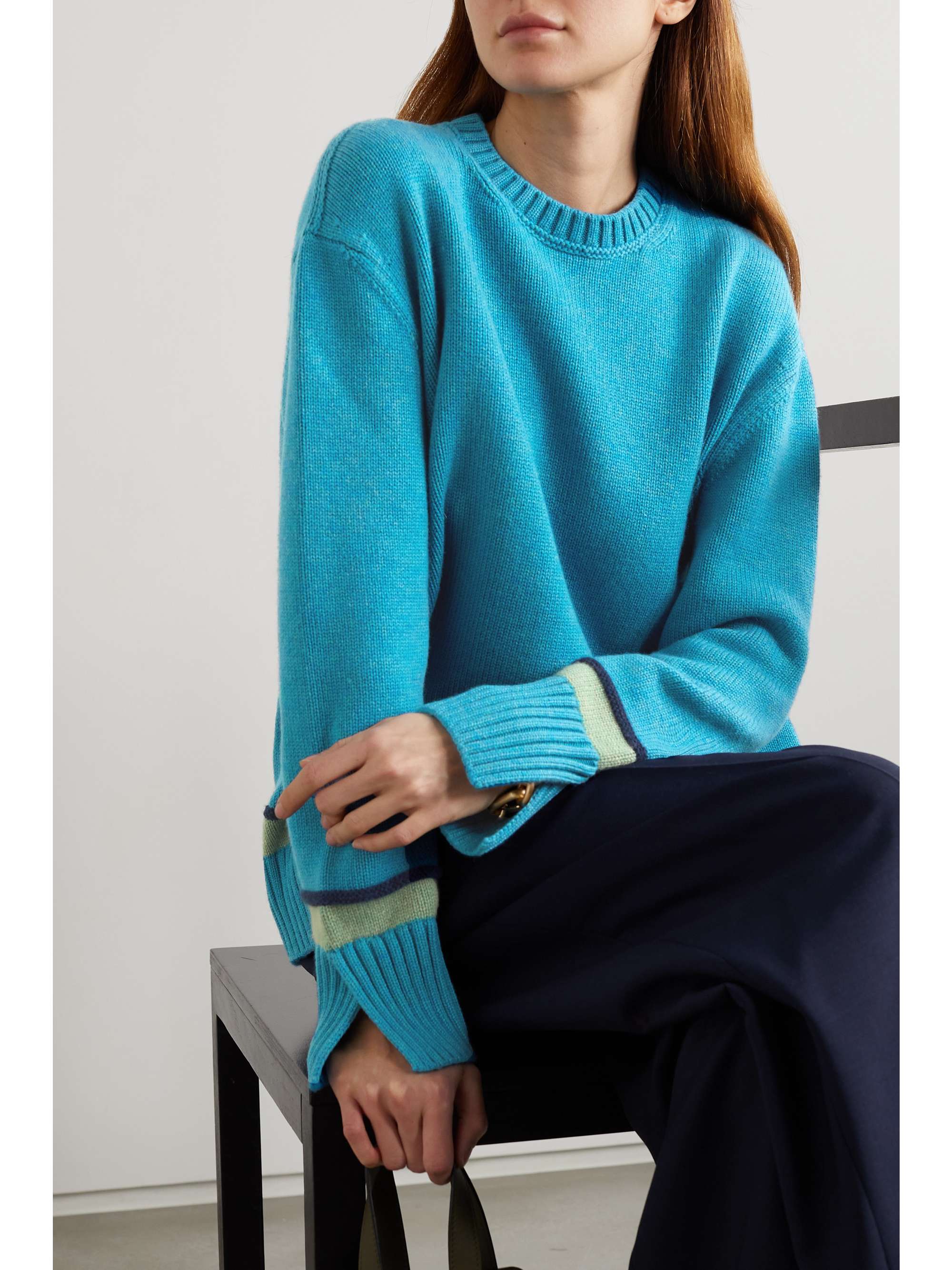 LORO PIANA Kaschmirpullover mit Streifen