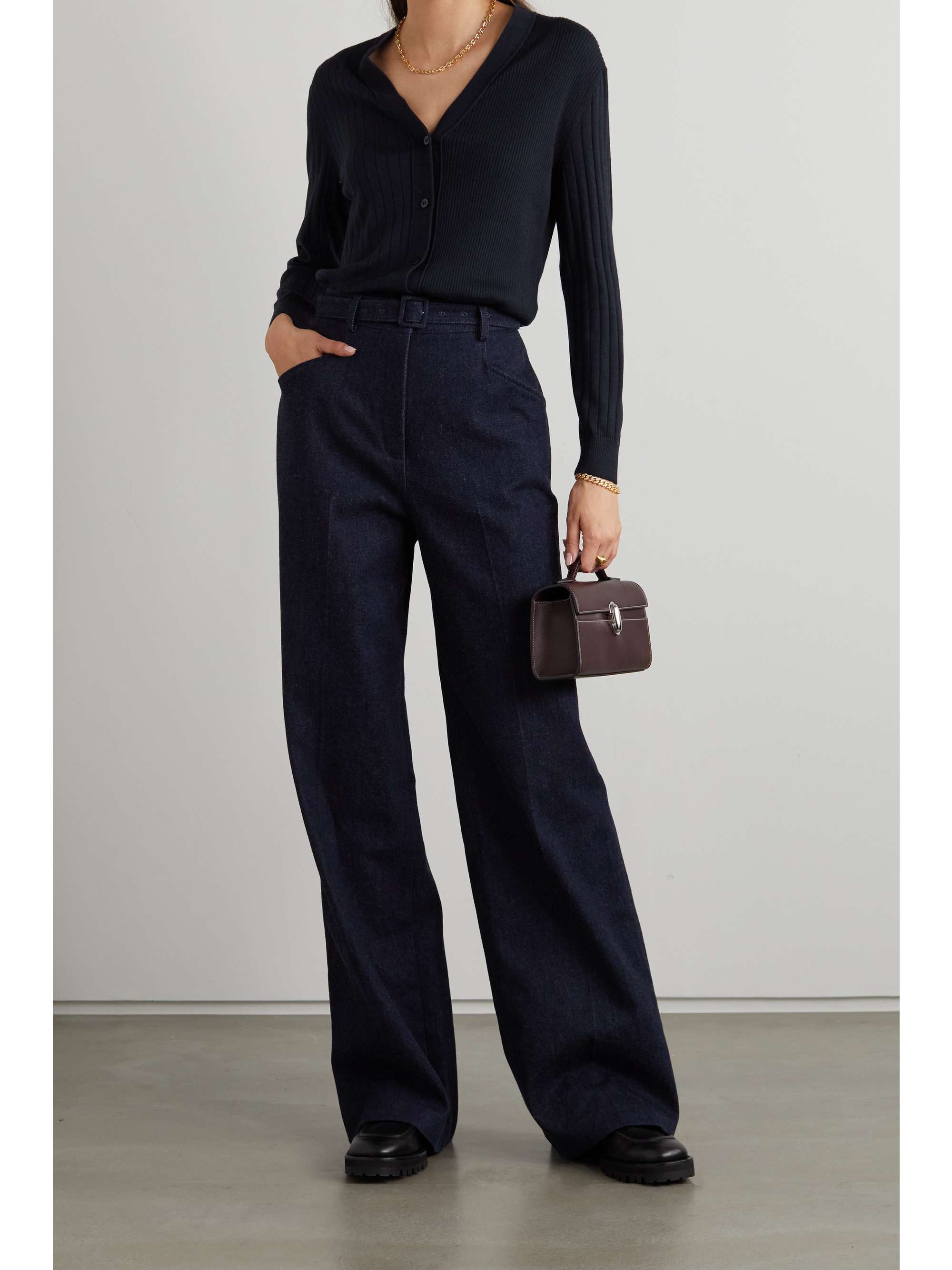 LORO PIANA Ribbed cashmere and silk-blend cardigan