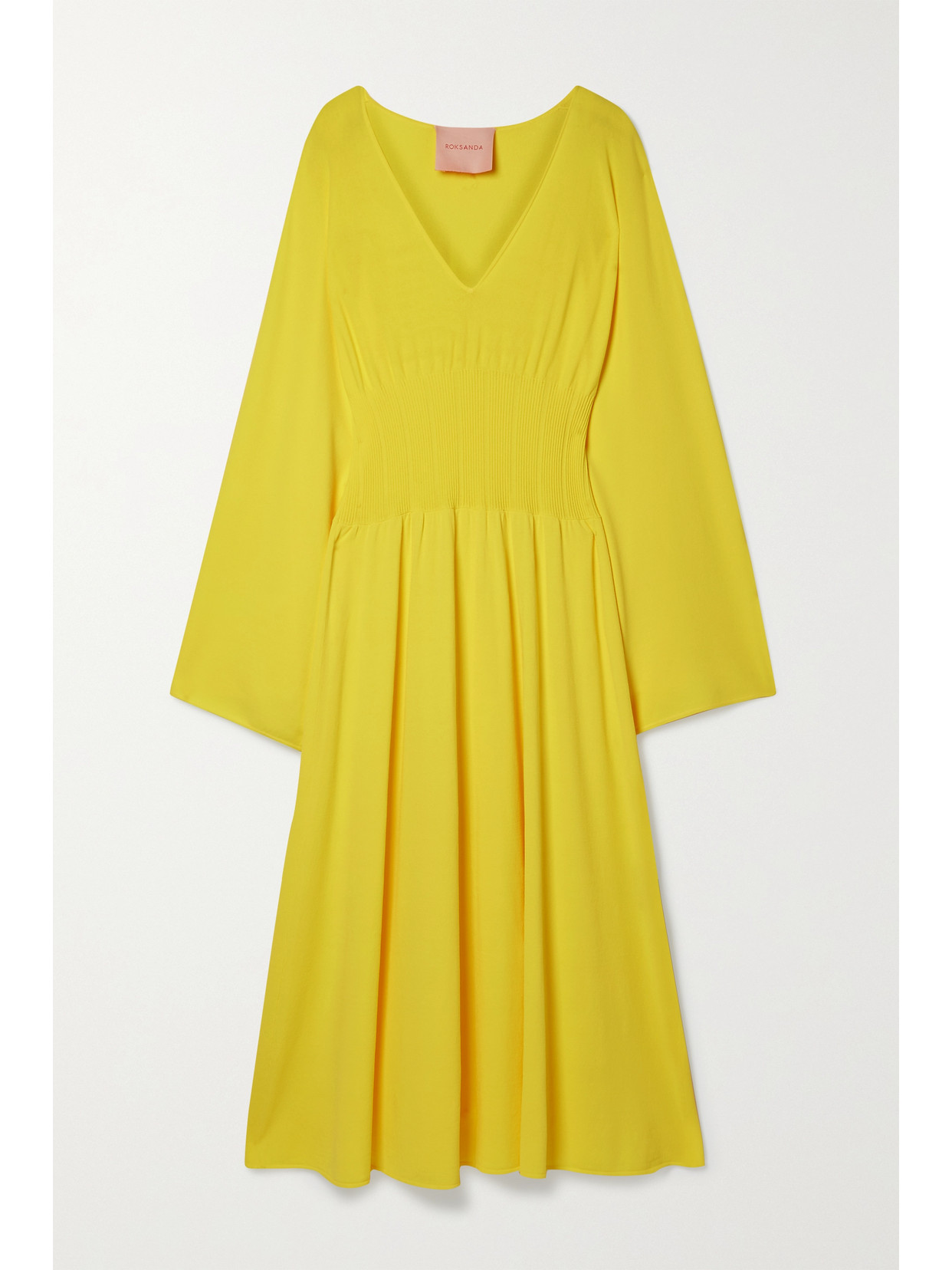 Roksanda Augusta Stretch-knit Midi Dress - Yellow