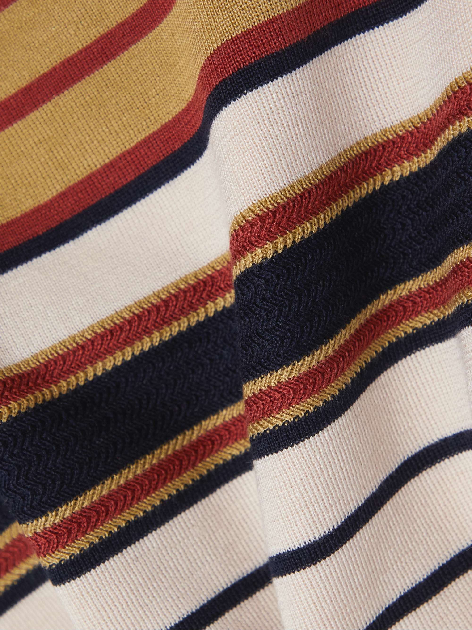 LORO PIANA Ärmelloser Pullover aus einer gestreiften Seiden-Baumwollmischung