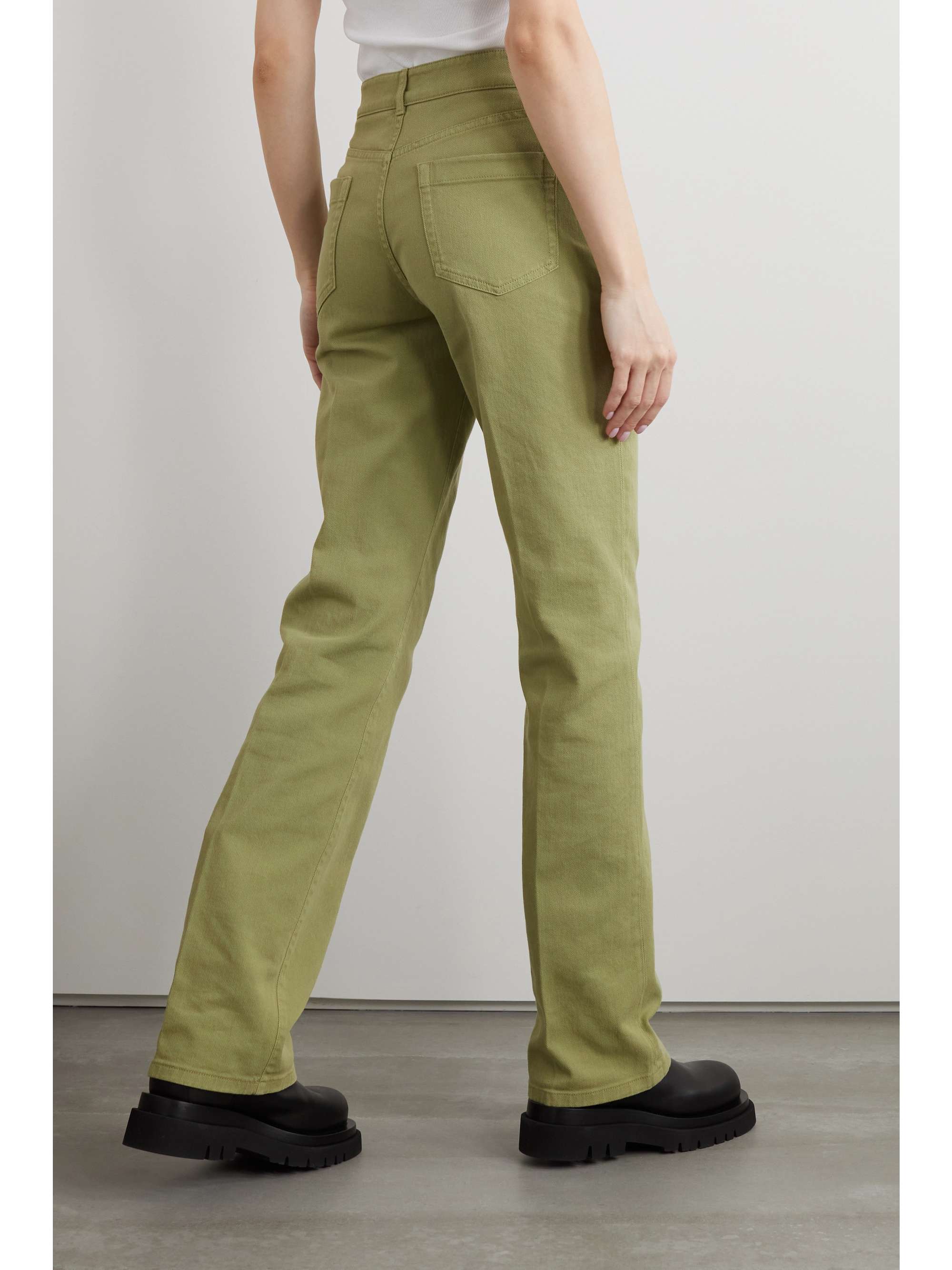 LORO PIANA High-rise straight-leg jeans