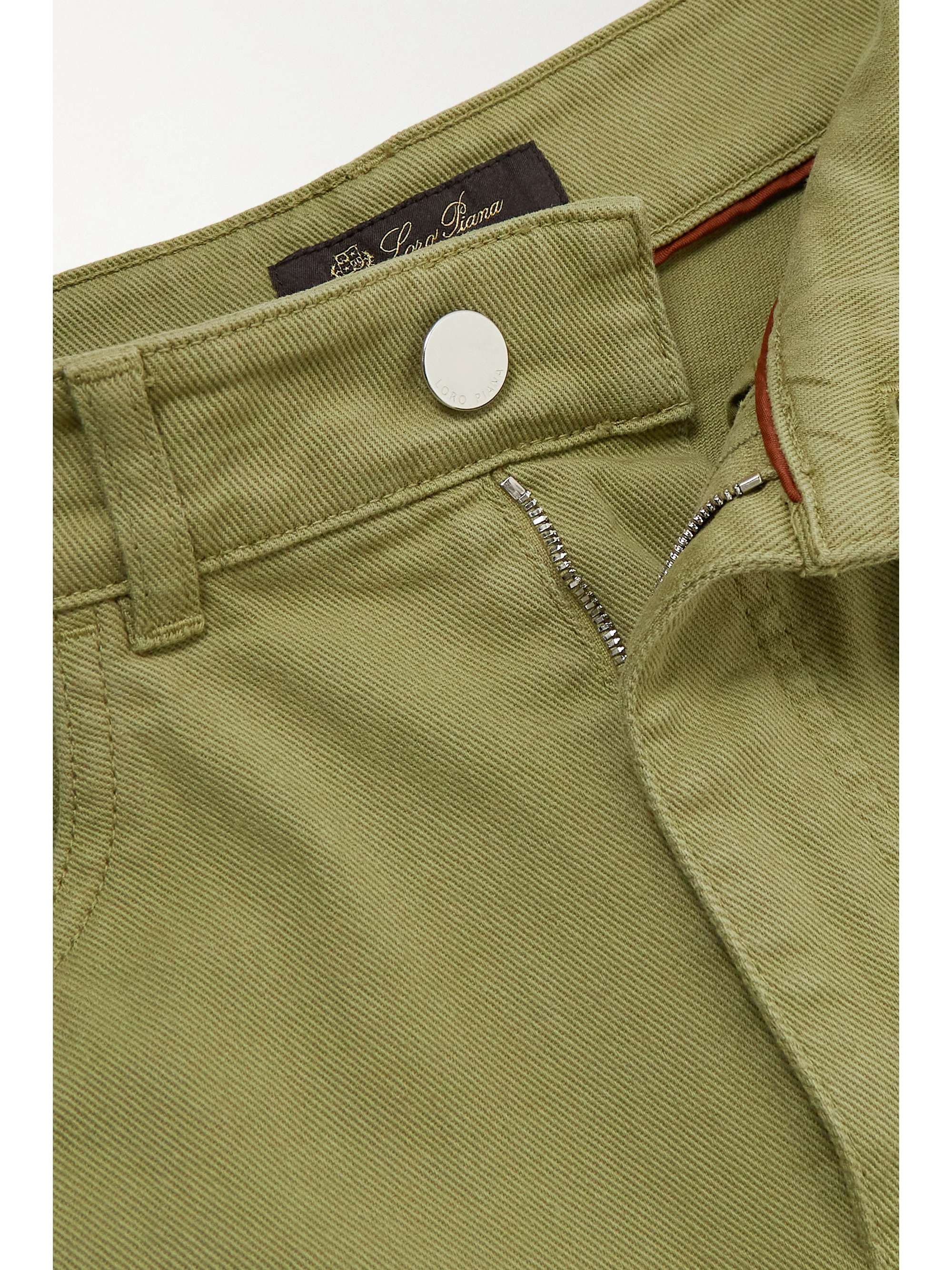 LORO PIANA High-rise straight-leg jeans