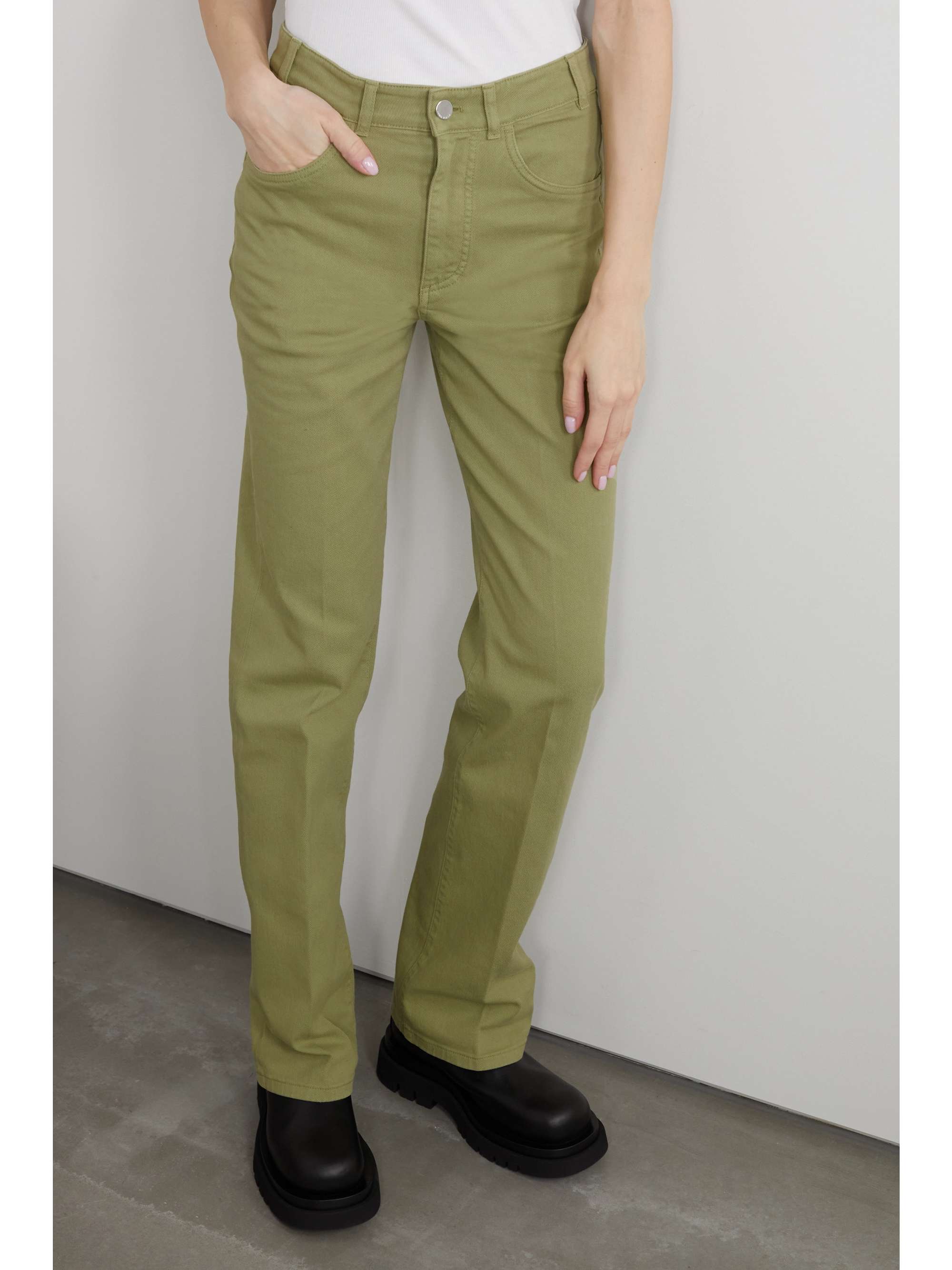 LORO PIANA High-rise straight-leg jeans