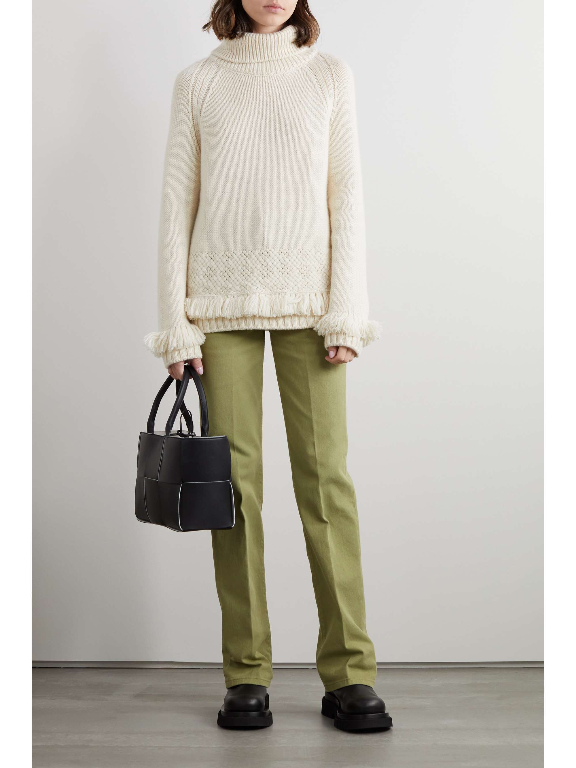 LORO PIANA High-rise straight-leg jeans