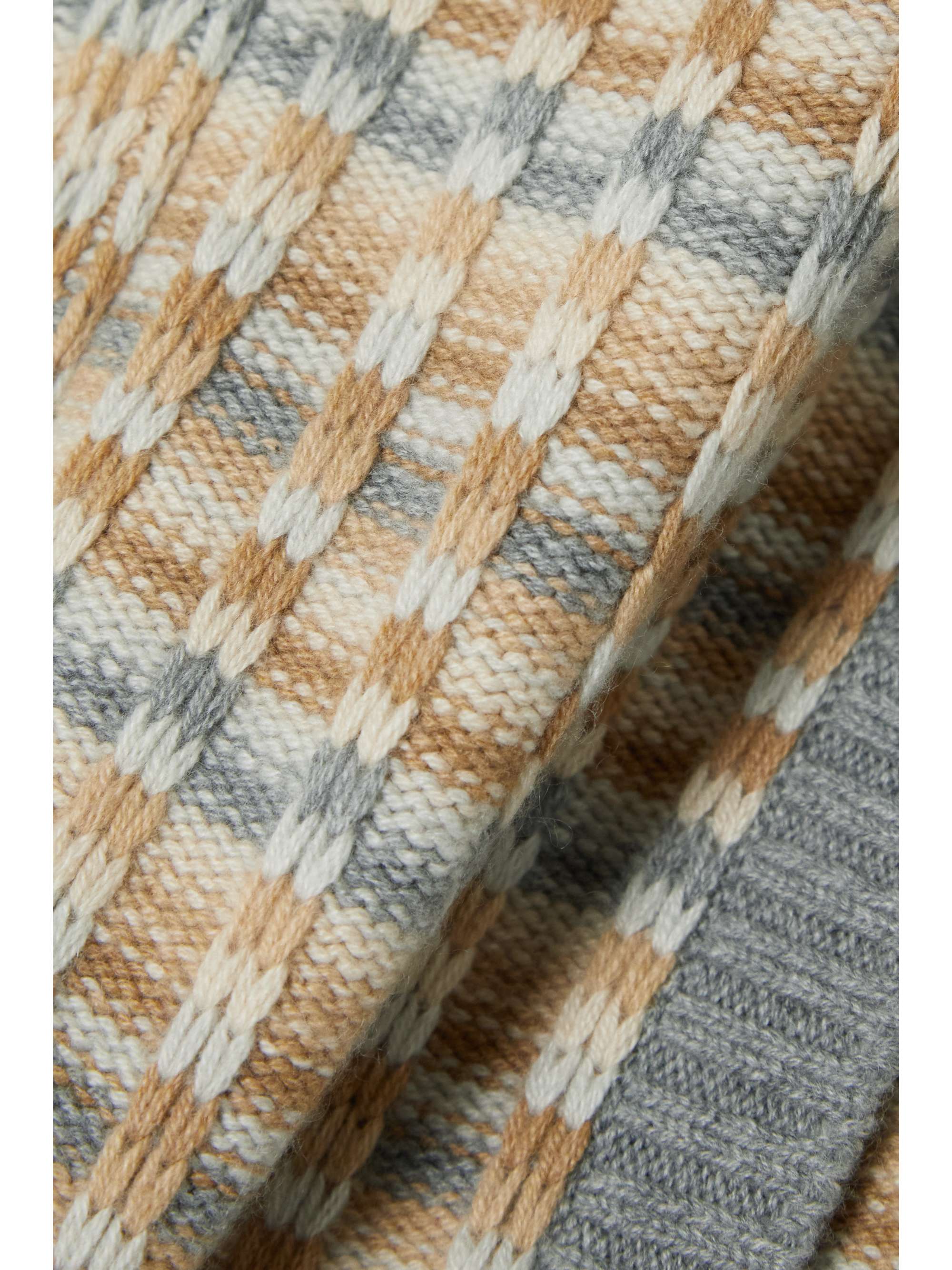 LORO PIANA Cardigan aus gestreiftem Kaschmir mit Jacquard-Muster