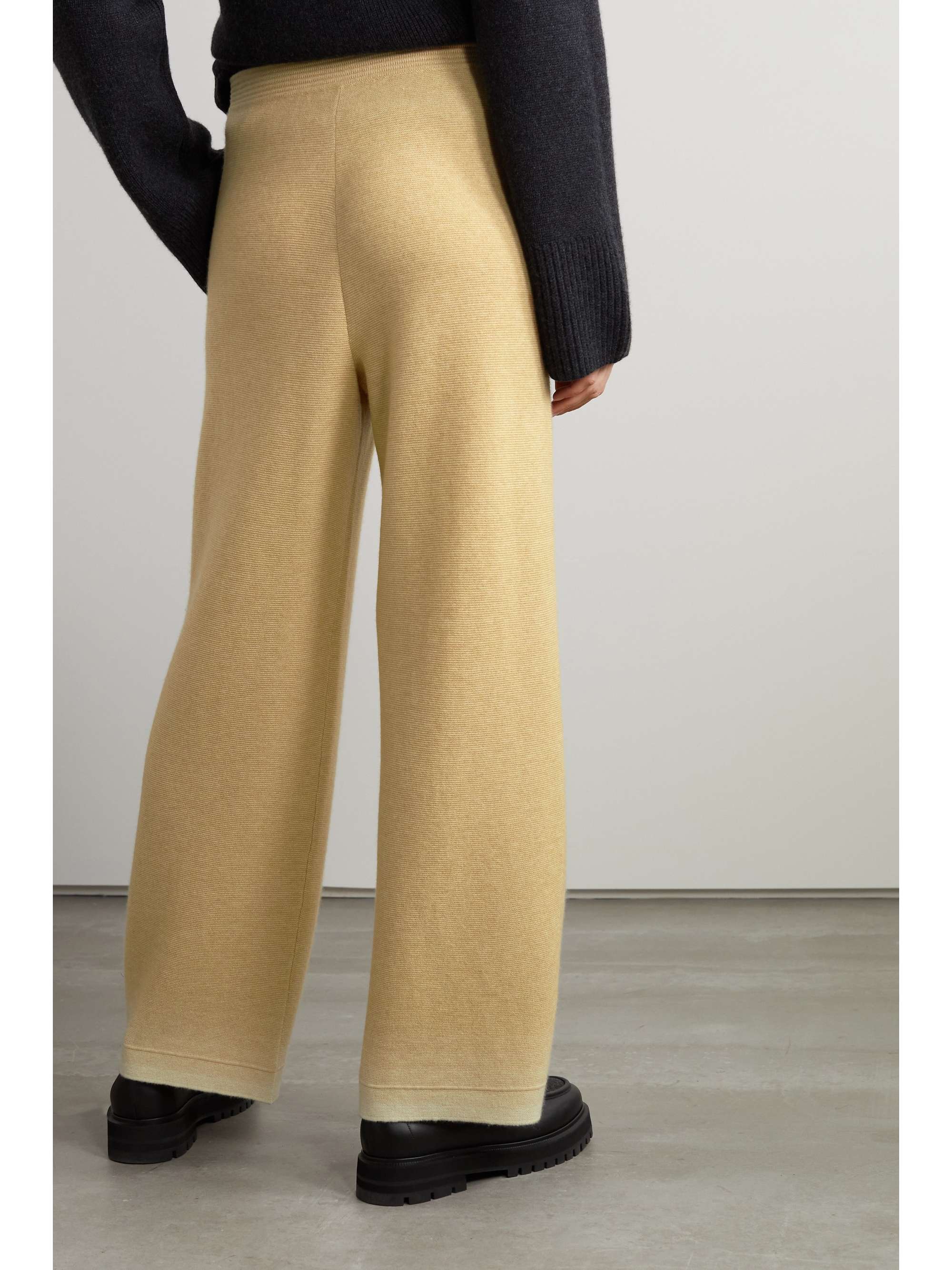 LORO PIANA Vanderbilt cashmere and silk-blend wide-leg pants