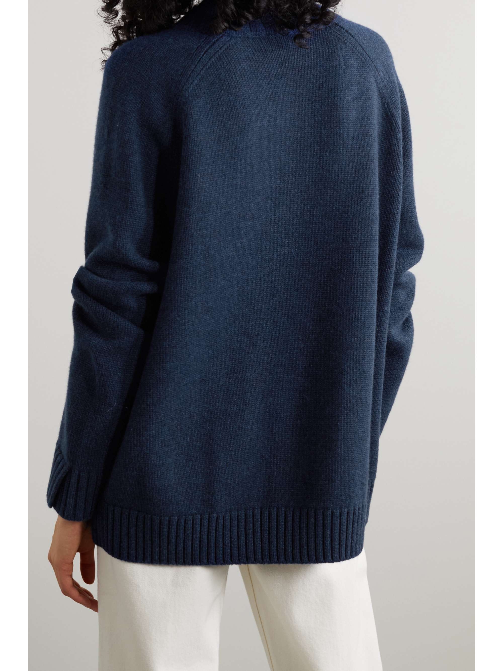 LORO PIANA Berkeley Pullover aus Kaschmir mit Stehkragen und Knöpfen