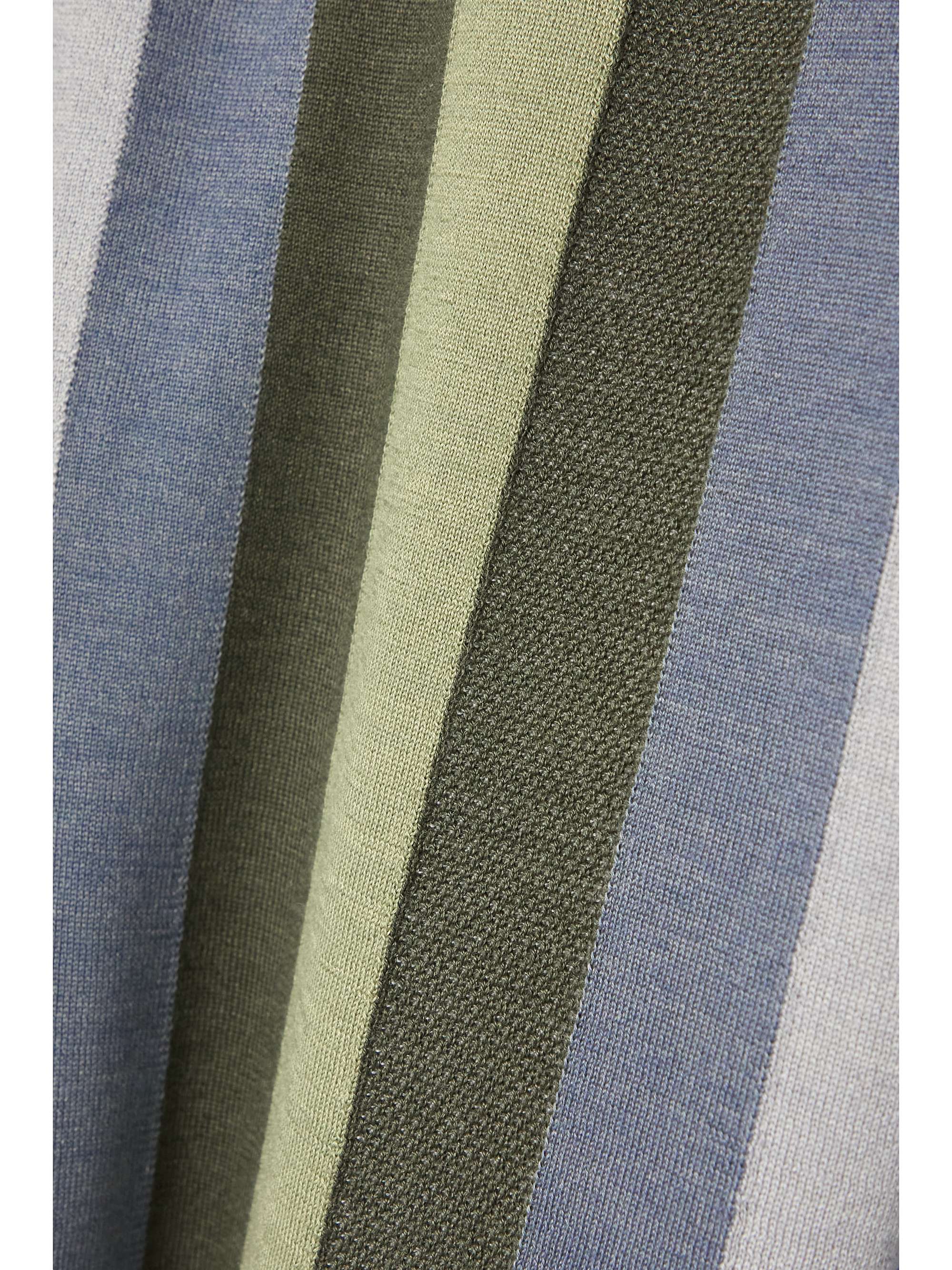 LORO PIANA كارديغان Edinburgh مخطط من مزيج الكشمير والحرير