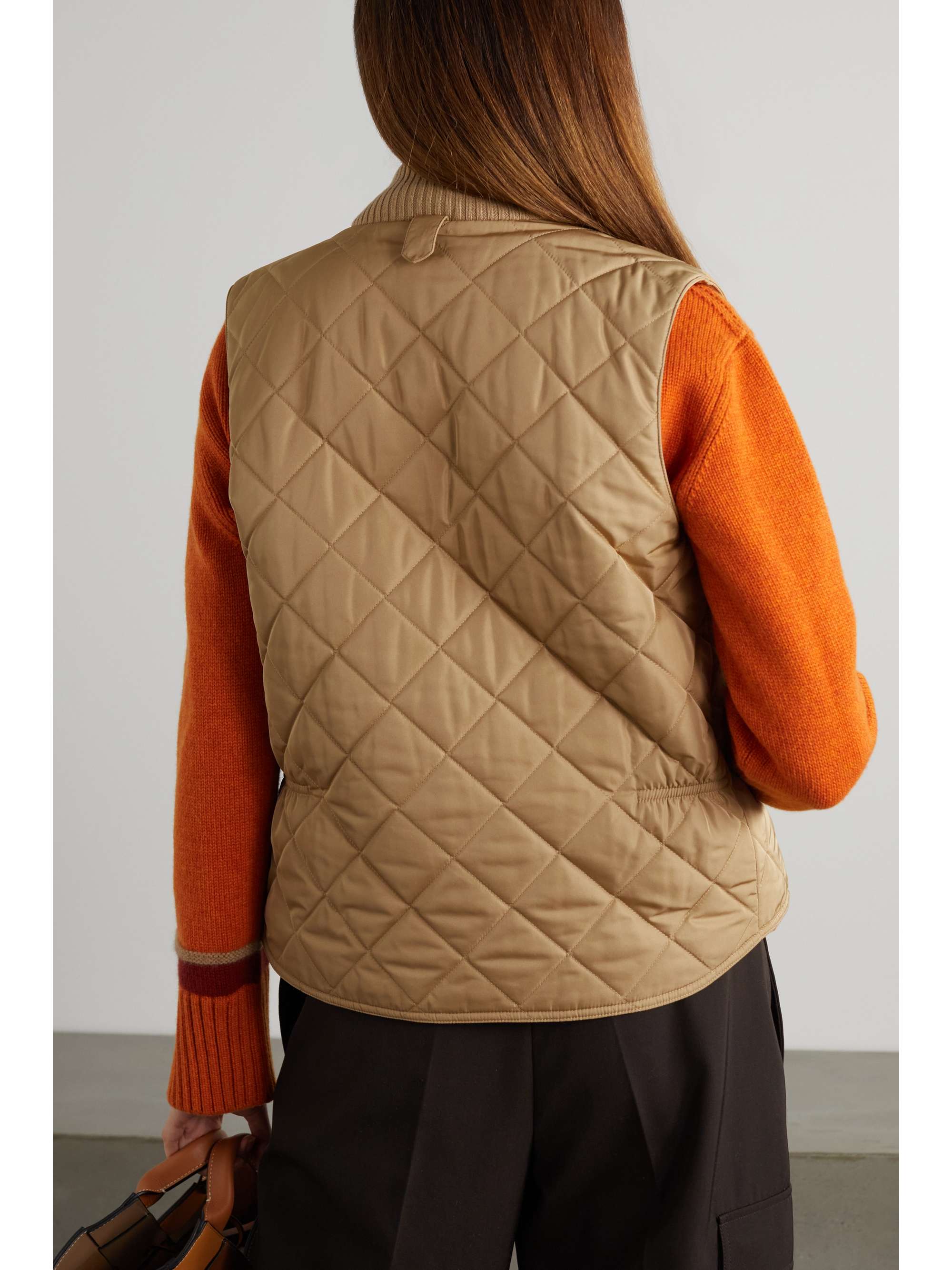LORO PIANA Neo Horsey twill parka with detachable quilted shell vest