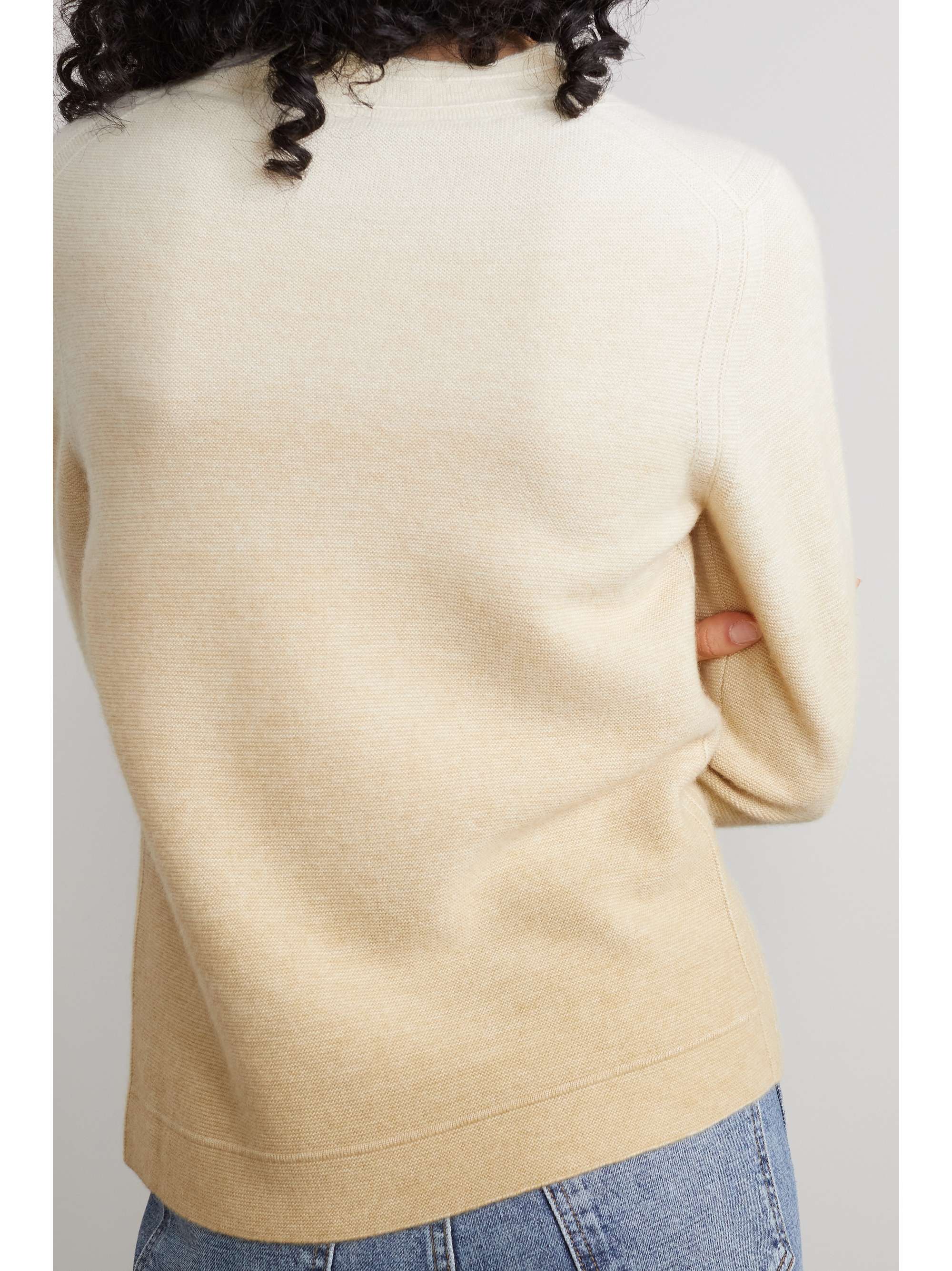 LORO PIANA Ombré cashmere and silk-blend sweater